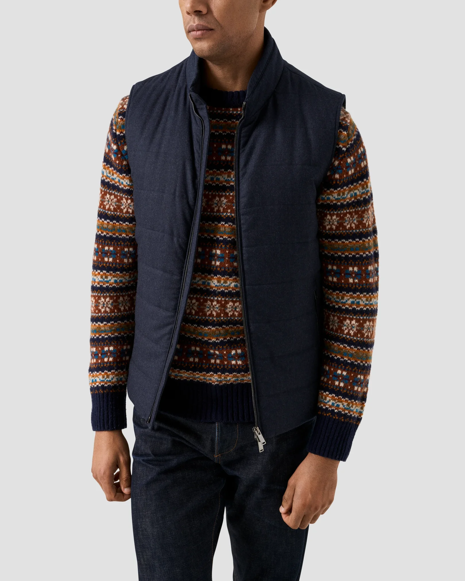 Eton - wool fair isle sweater