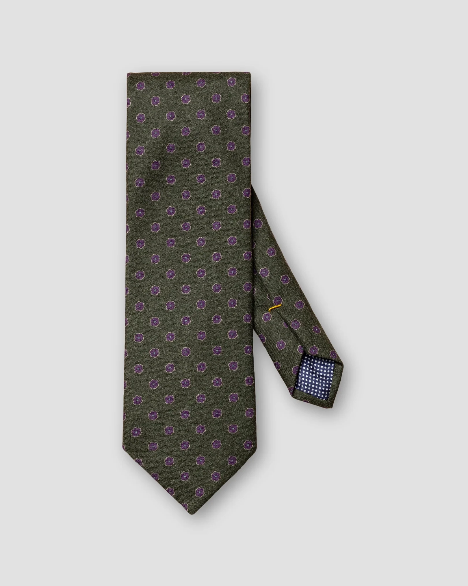Eton - dark green pure wool tie