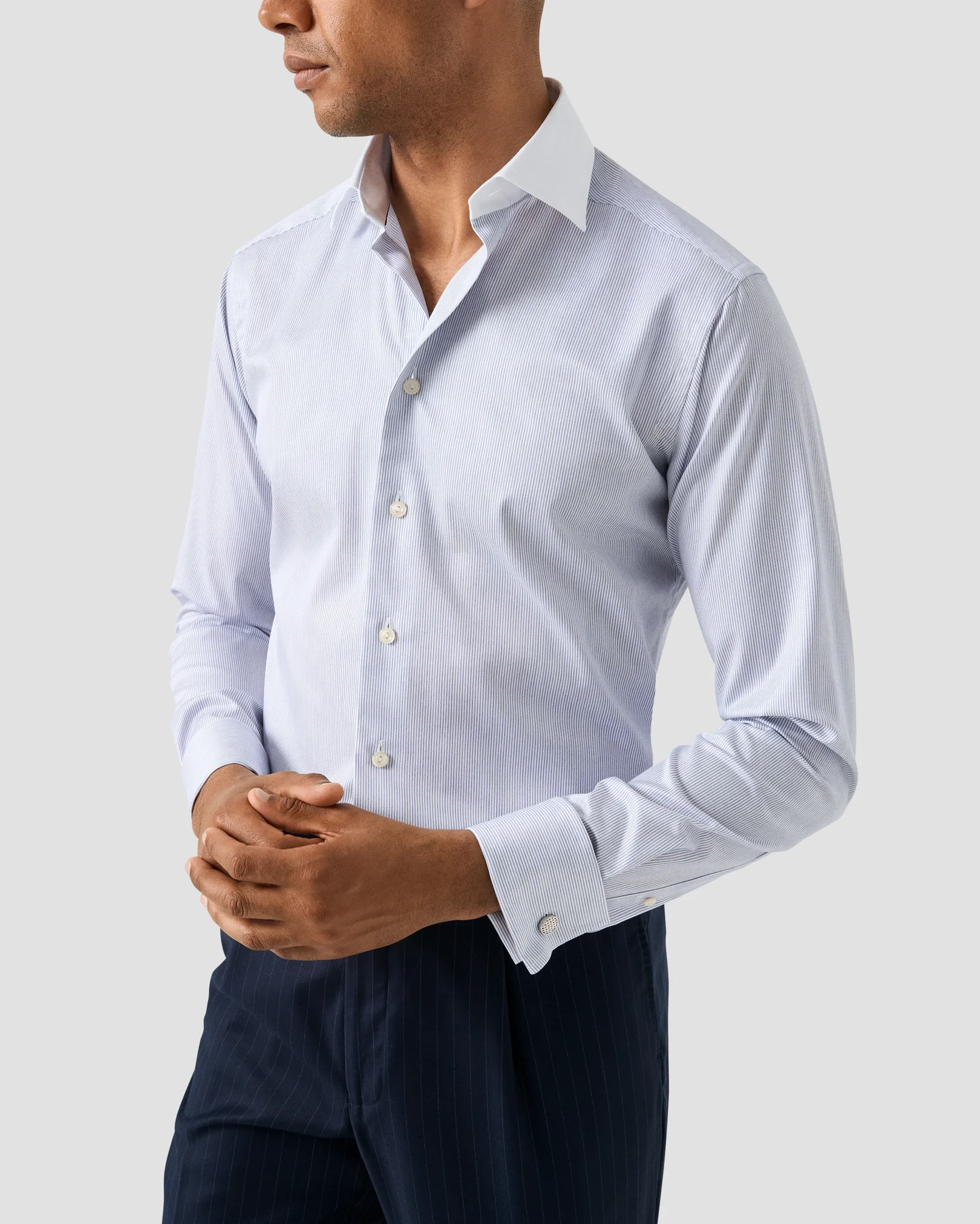Eton - Fine Striped Signature Twill Shirt