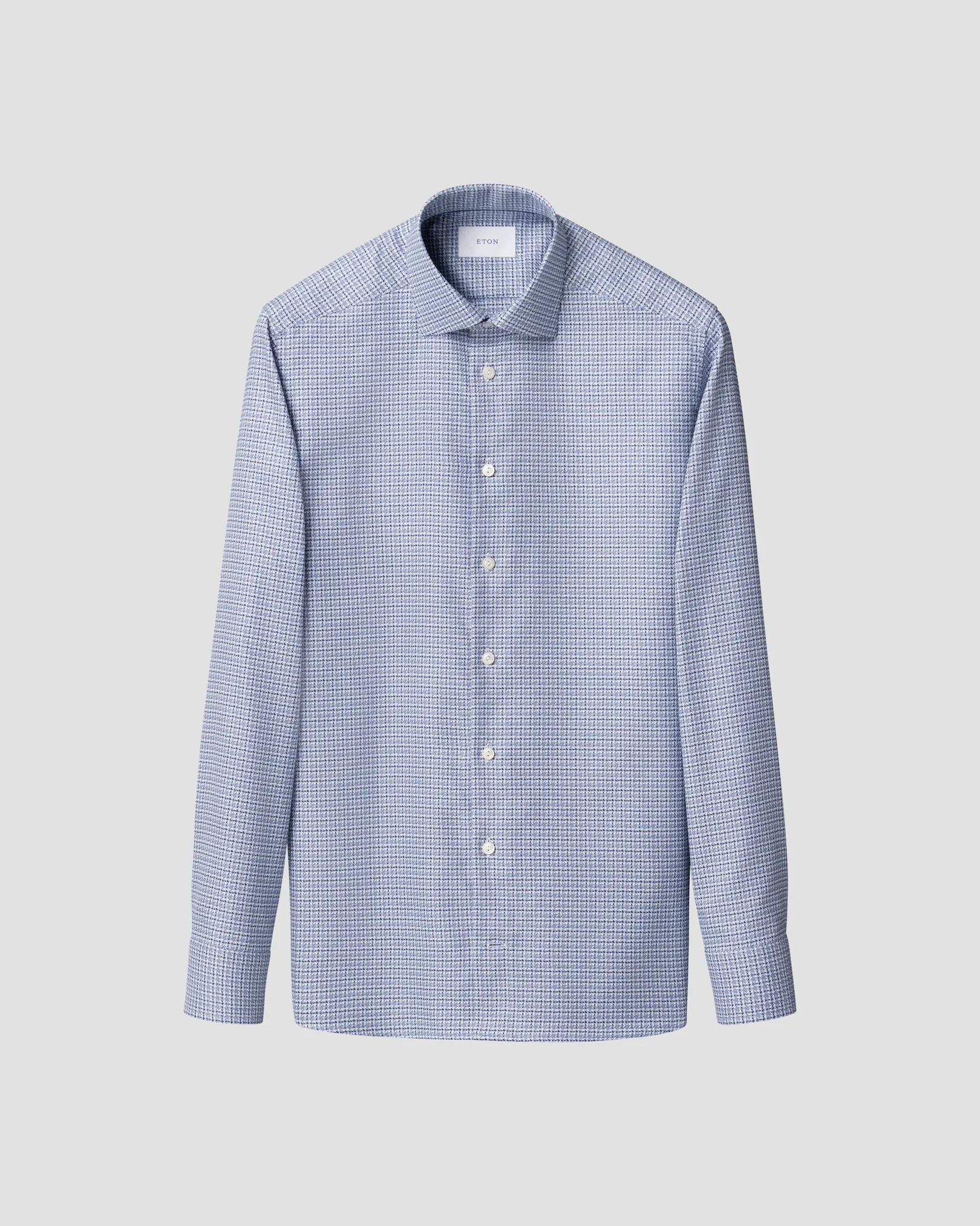 Eton - check king twill shirt 260