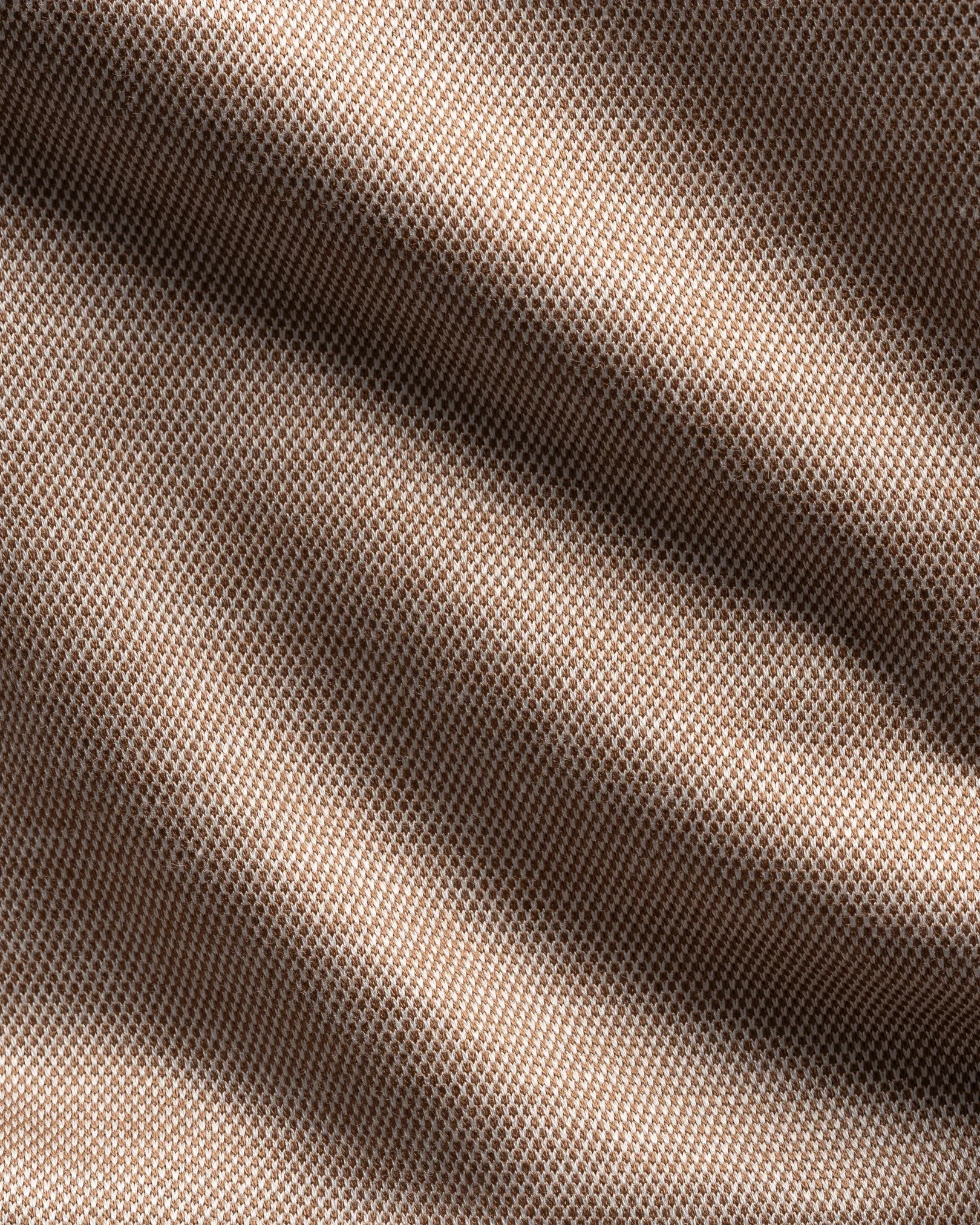 Eton - brown filo di scozia knit shirt