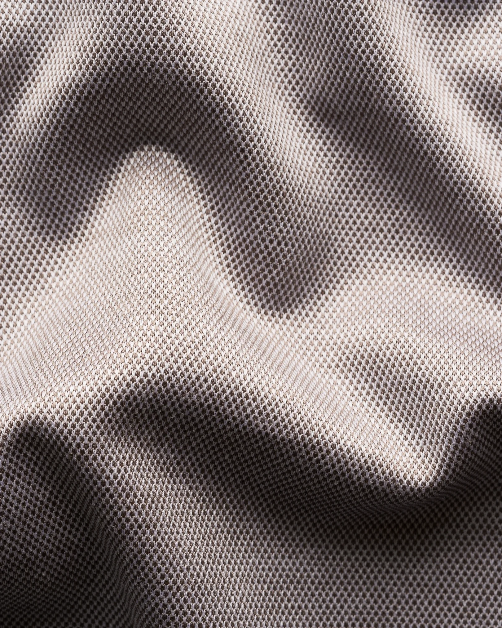 Eton - beige jaquard filo di scozia polo shirt