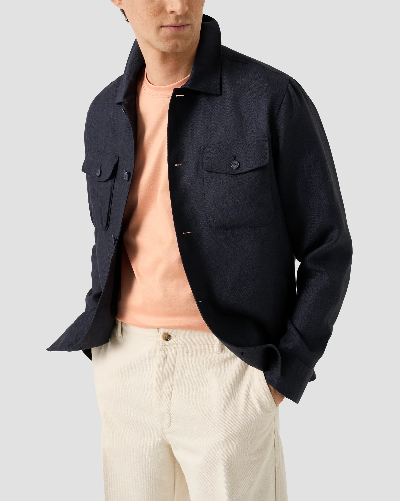 Eton - filo di scozia t shirt orange filo di scozia t shirt