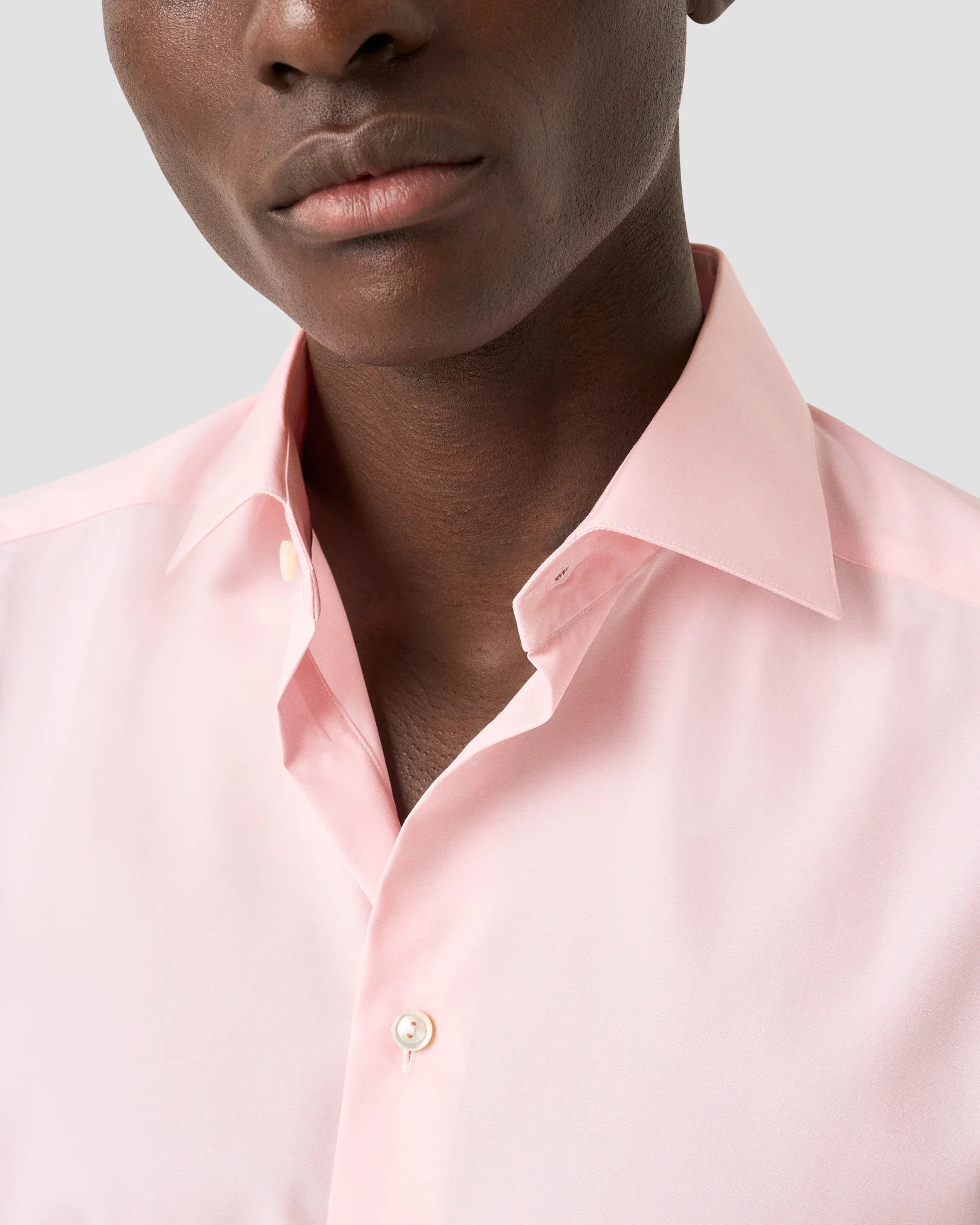 Eton - pink chambray elevated poplin shirt