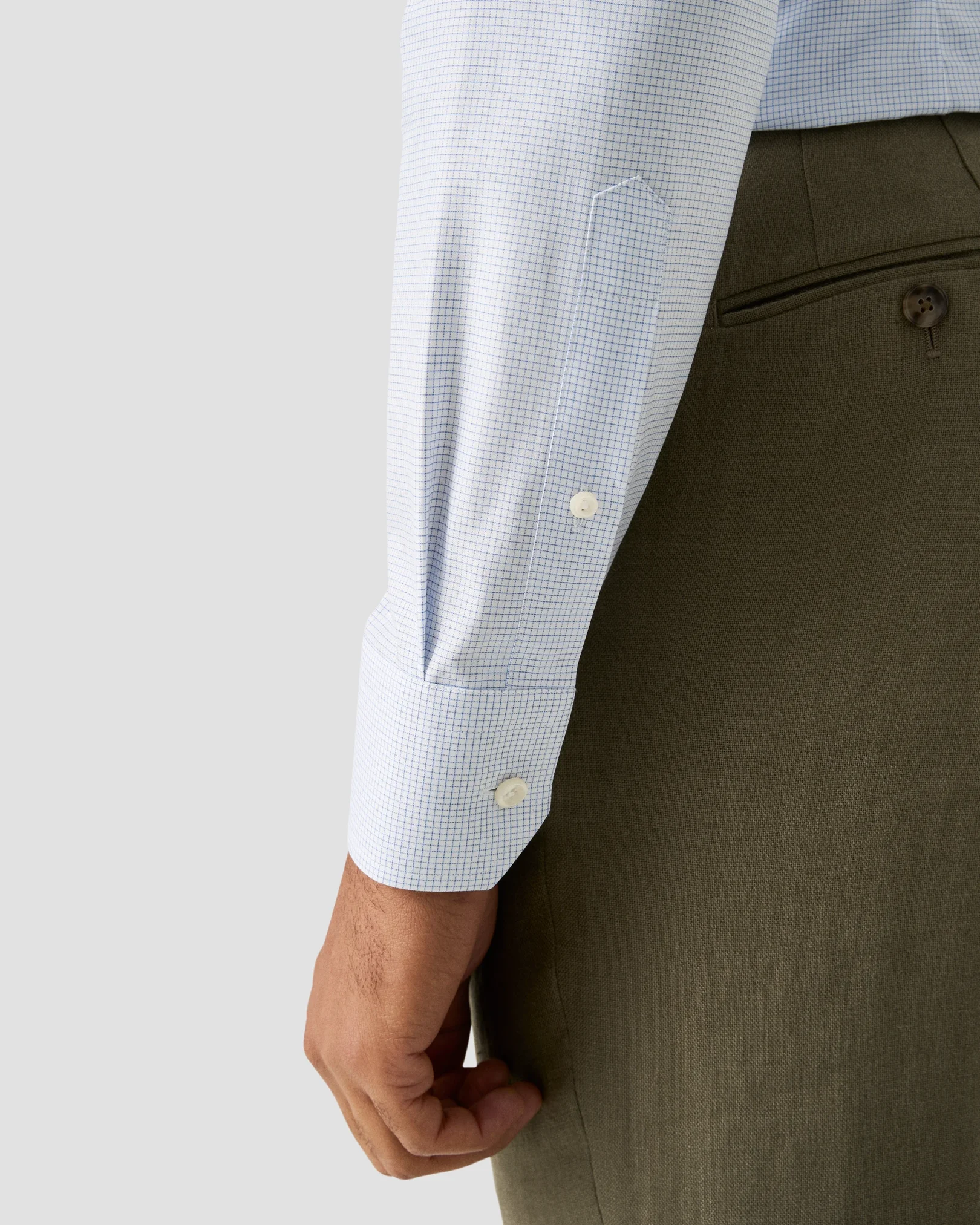 Eton - check signature twill shirt 261