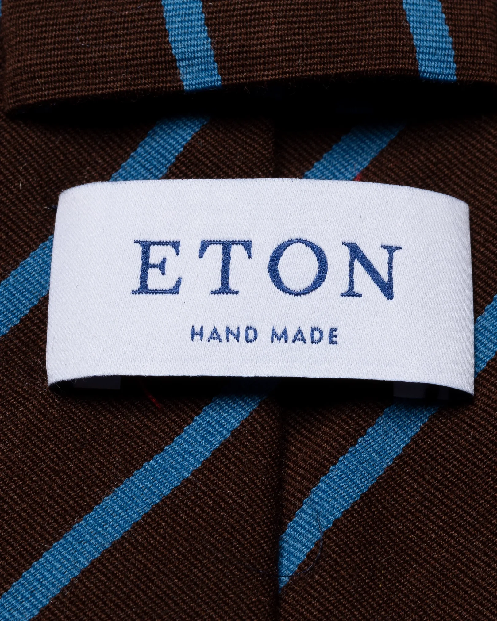 Eton - dark brown striped tie af