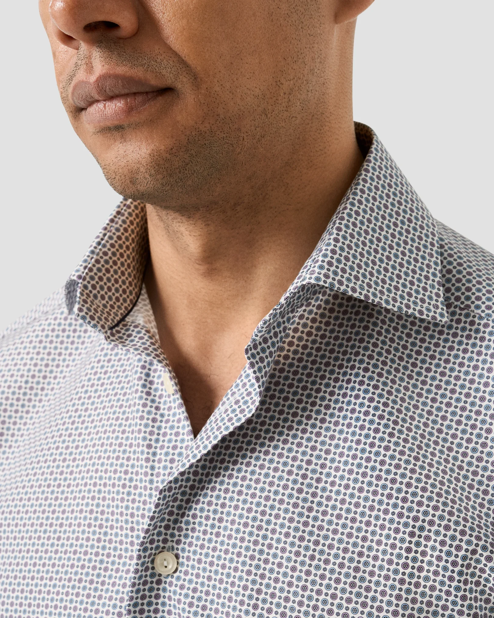 Eton - micro floral print shirt 256