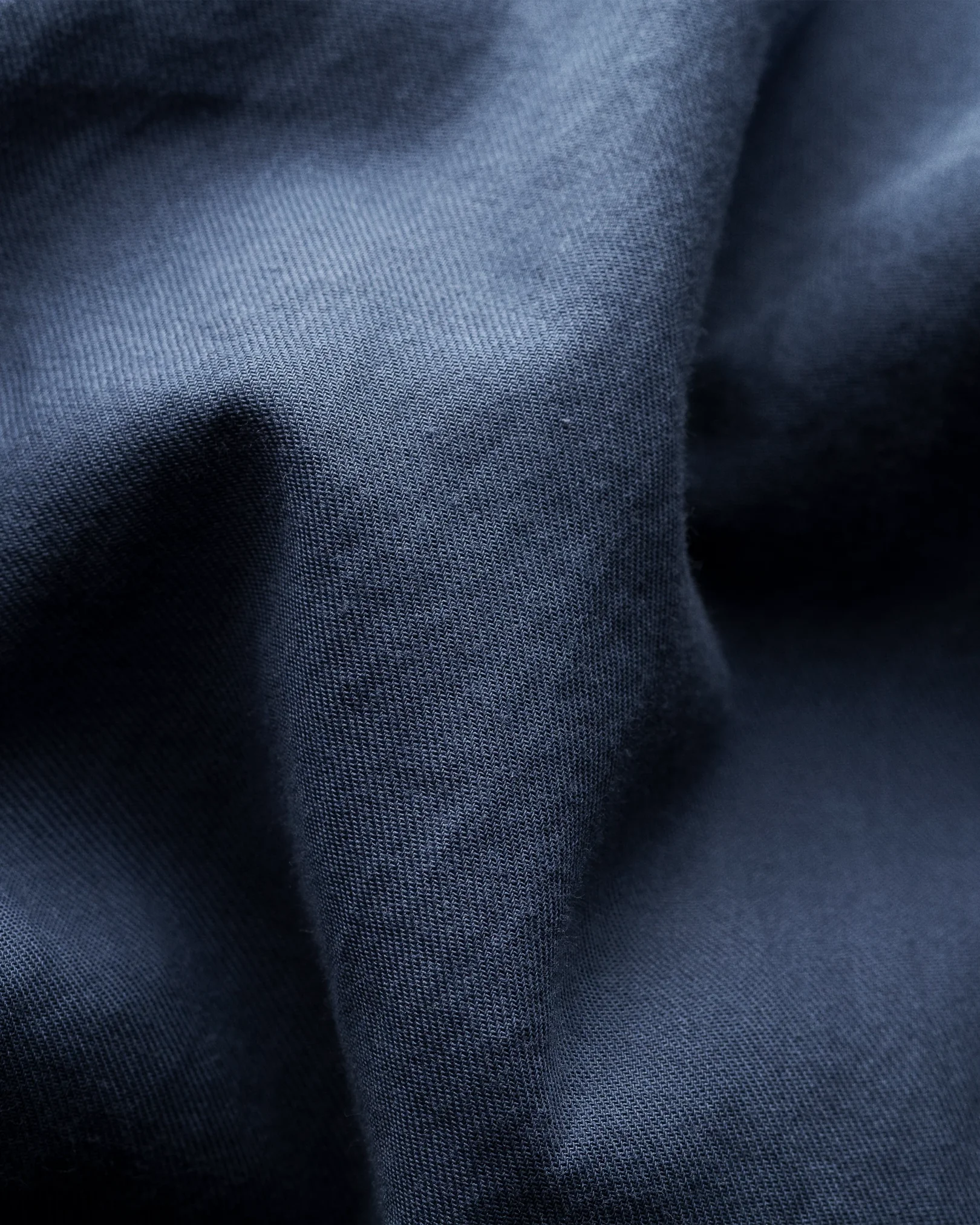 Eton - dusty blue lightweight flannel shirt