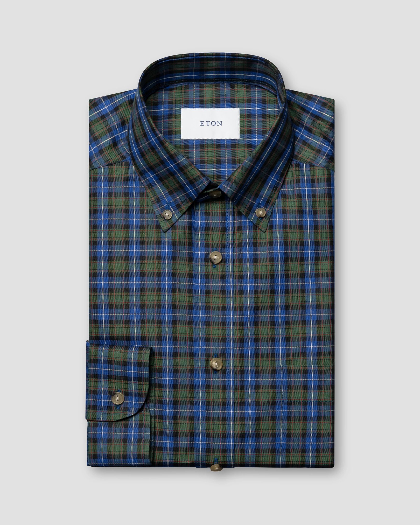Eton - Tartan Plaid Shirt