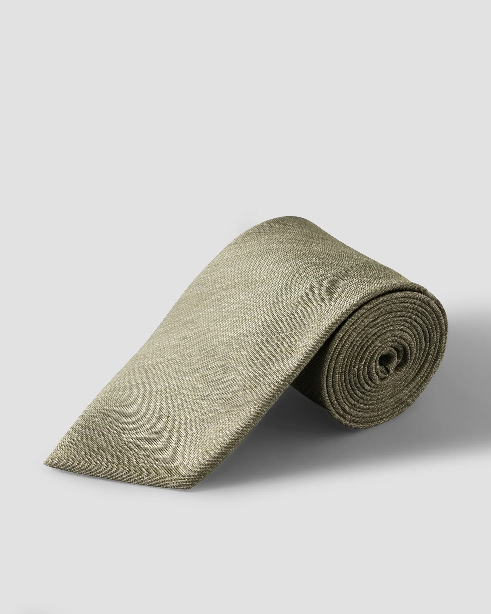 Eton - Solid Woven Linen Silk Tie