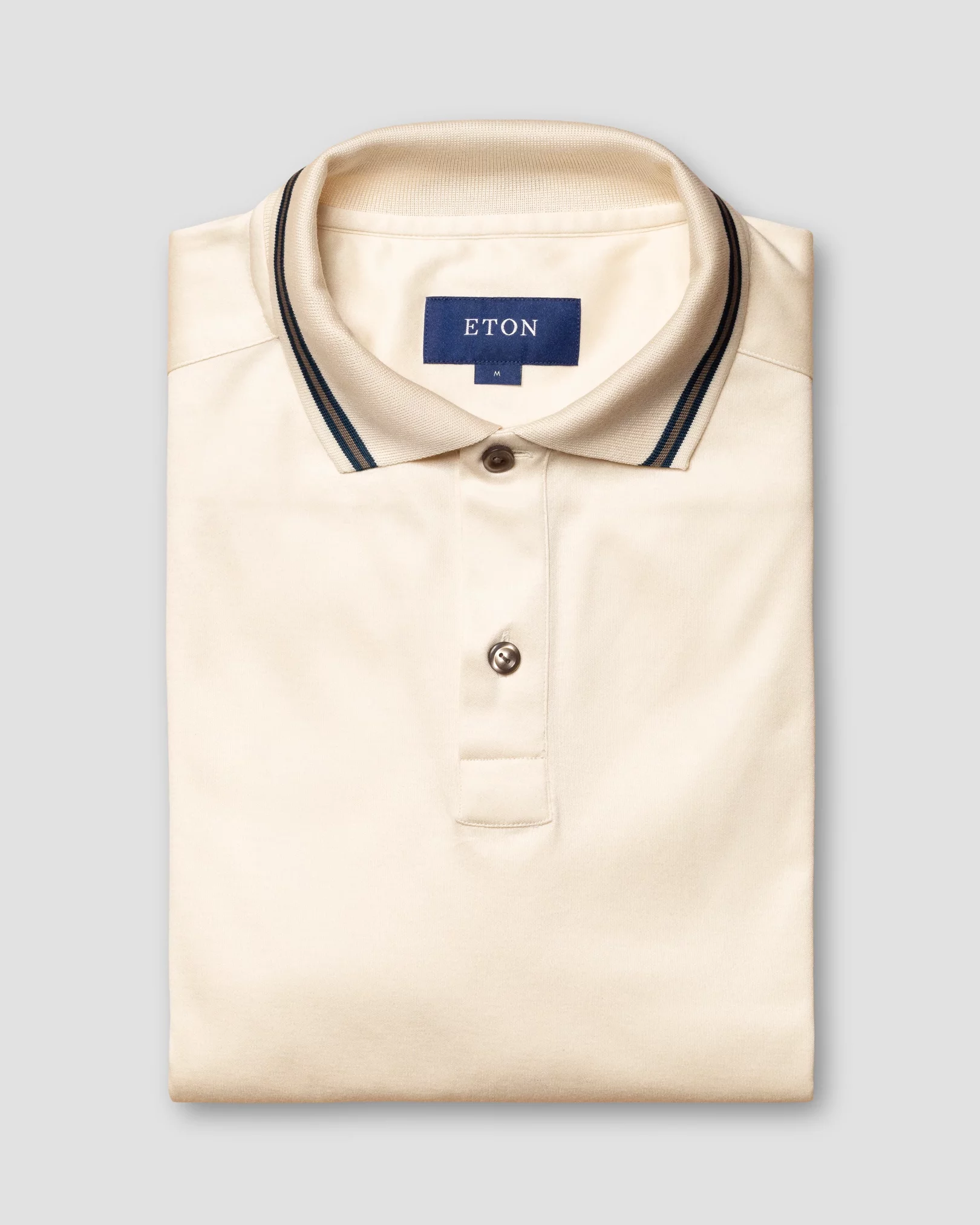 Off-White Filo di Scozia Polo Shirt—Long Sleeve - Eton