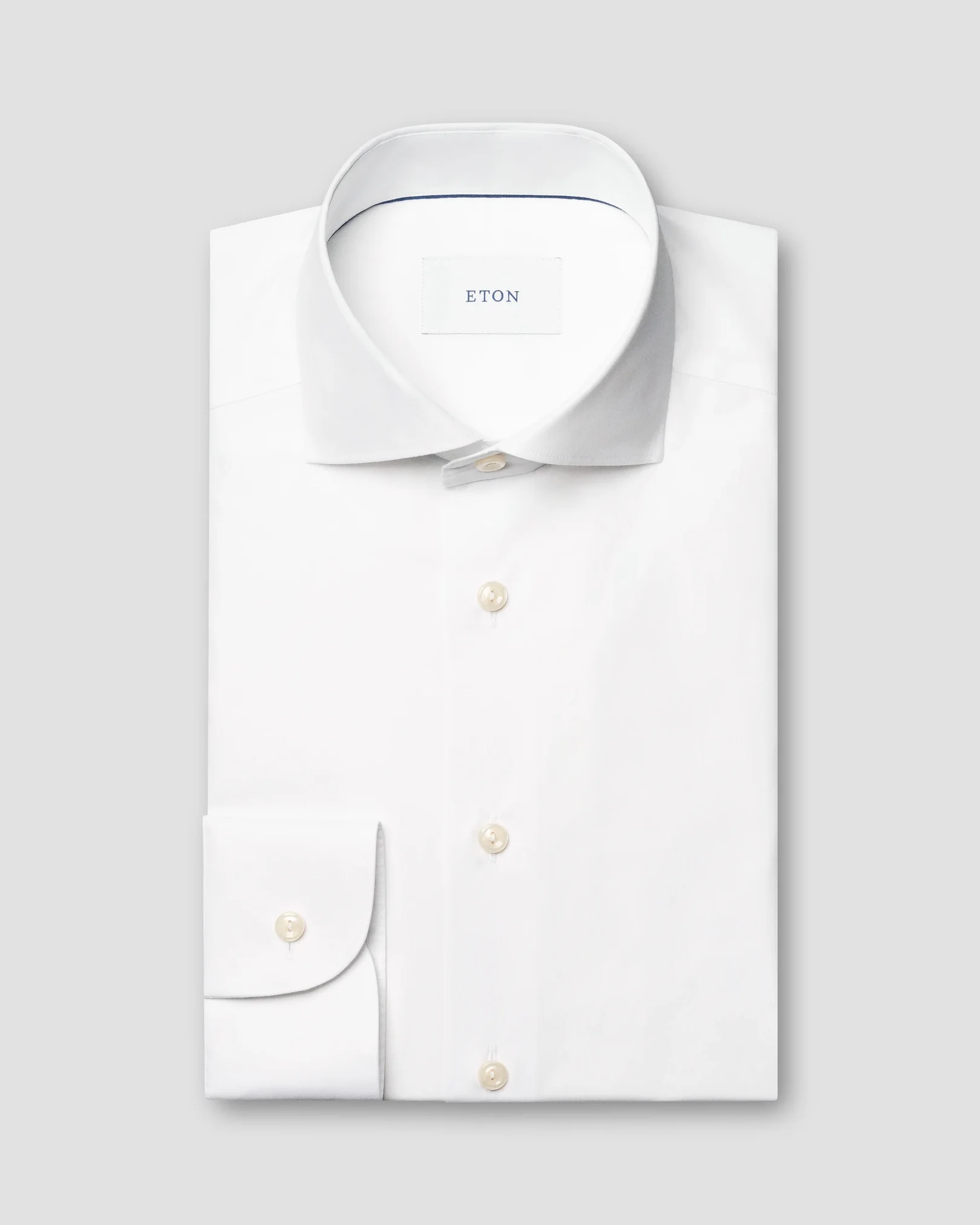 Eton - white end on end breeze poplin shirt