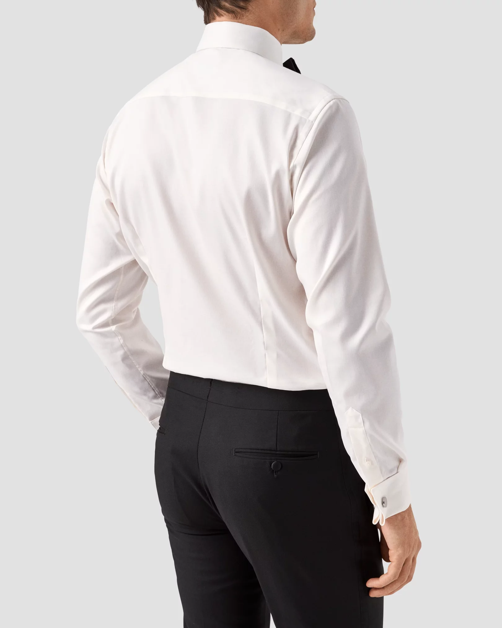 Eton - off white twill evening shirt