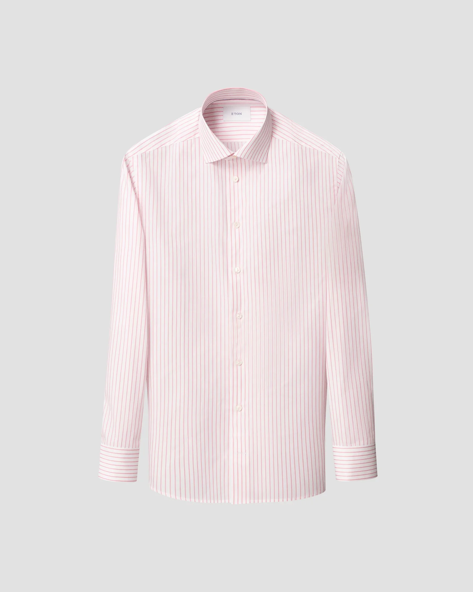 Eton - pink striped signature twill shirt 261