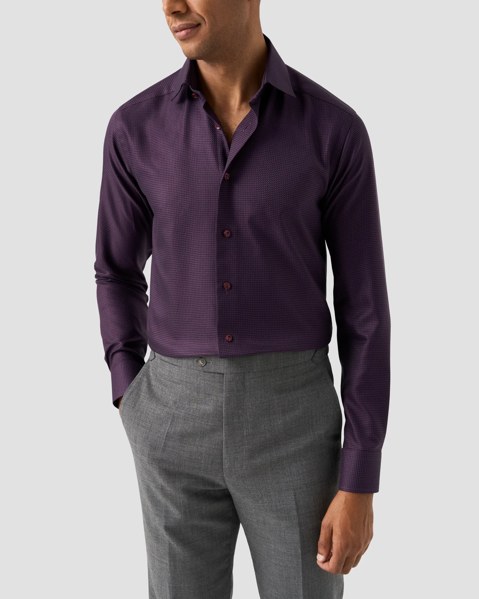 Eton - Houndstooth King Twill Shirt
