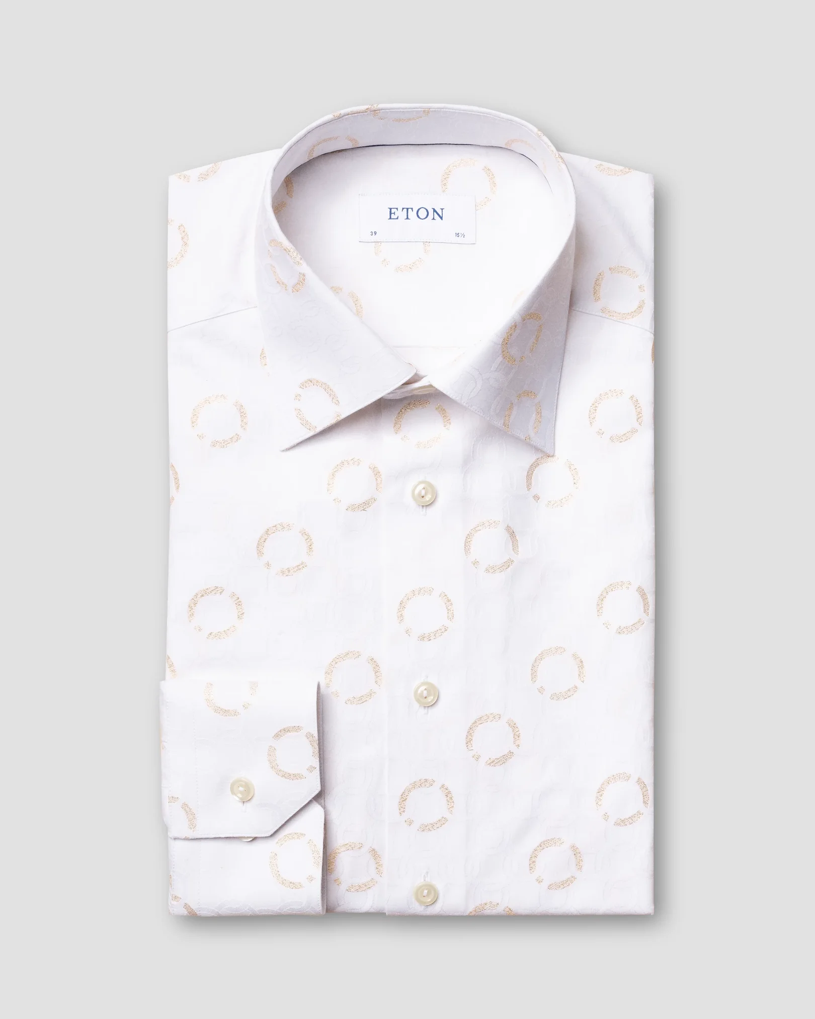Eton - white fil coupe tuxedo shirt
