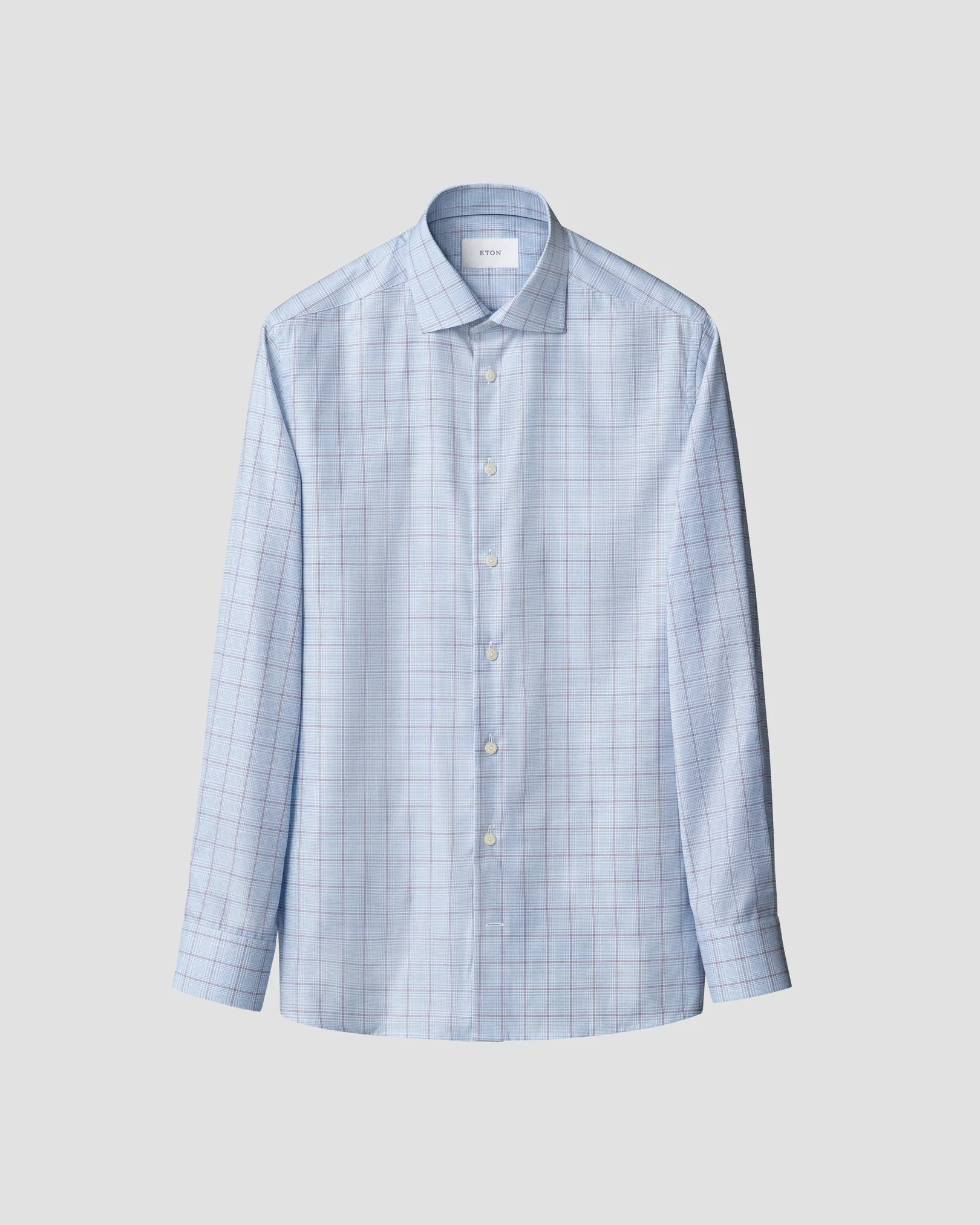 Eton - bold check signature twill shirt