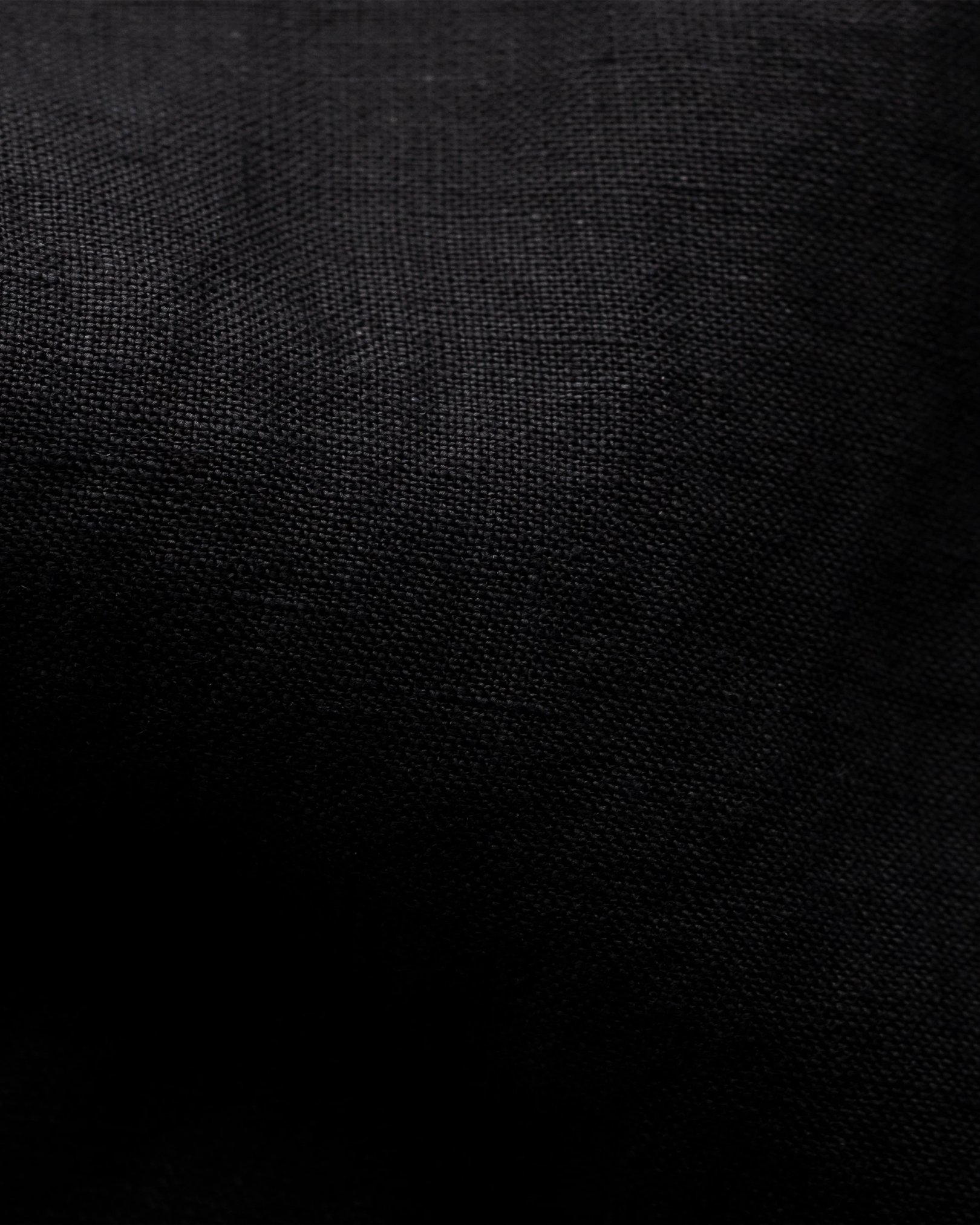 Eton - black button down linen shirt