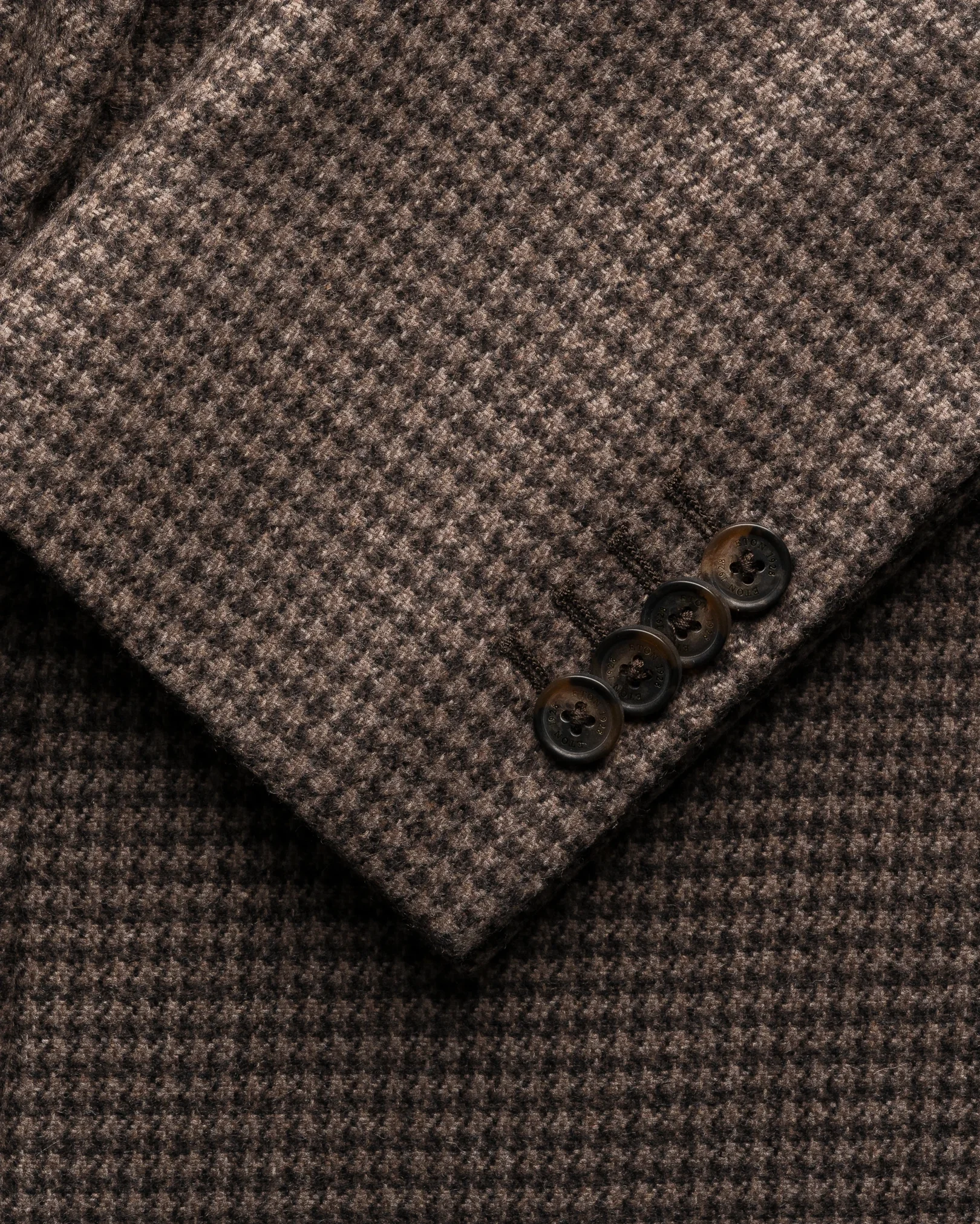 Eton - brown wool cashmere structure soft jacket
