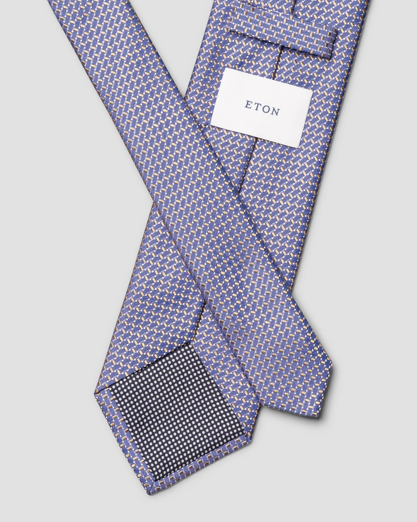 Eton - mid purple micro woven silk tie
