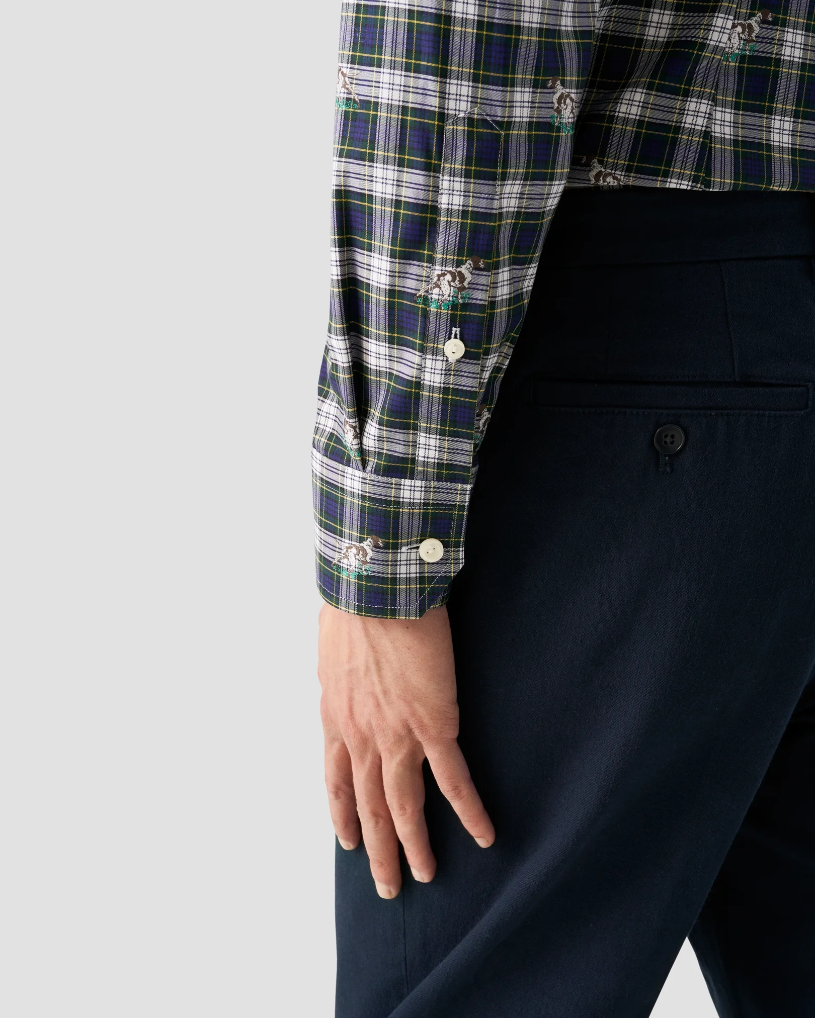 Eton - bird dog fil coupe shirt