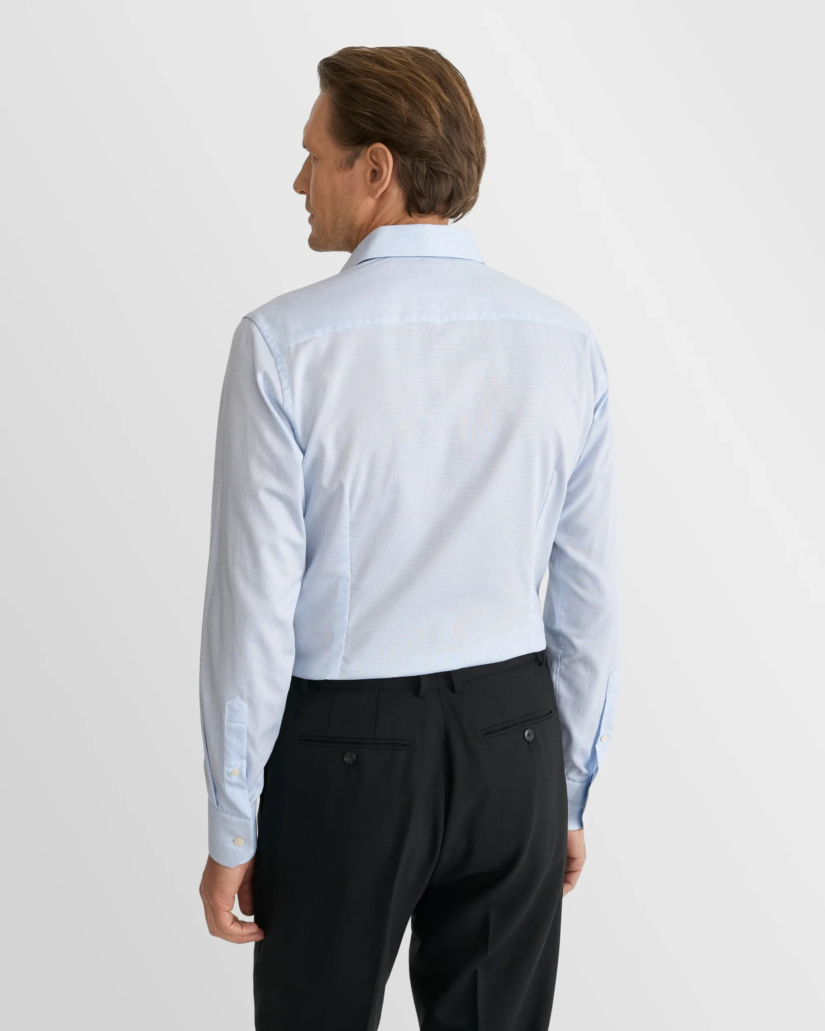 Eton - solid blue signature oxford