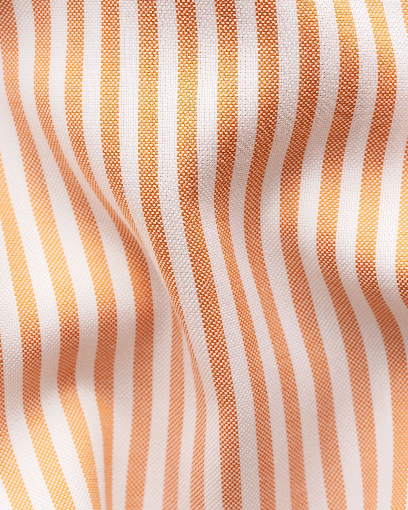 Eton - orange striped signature oxford shirt