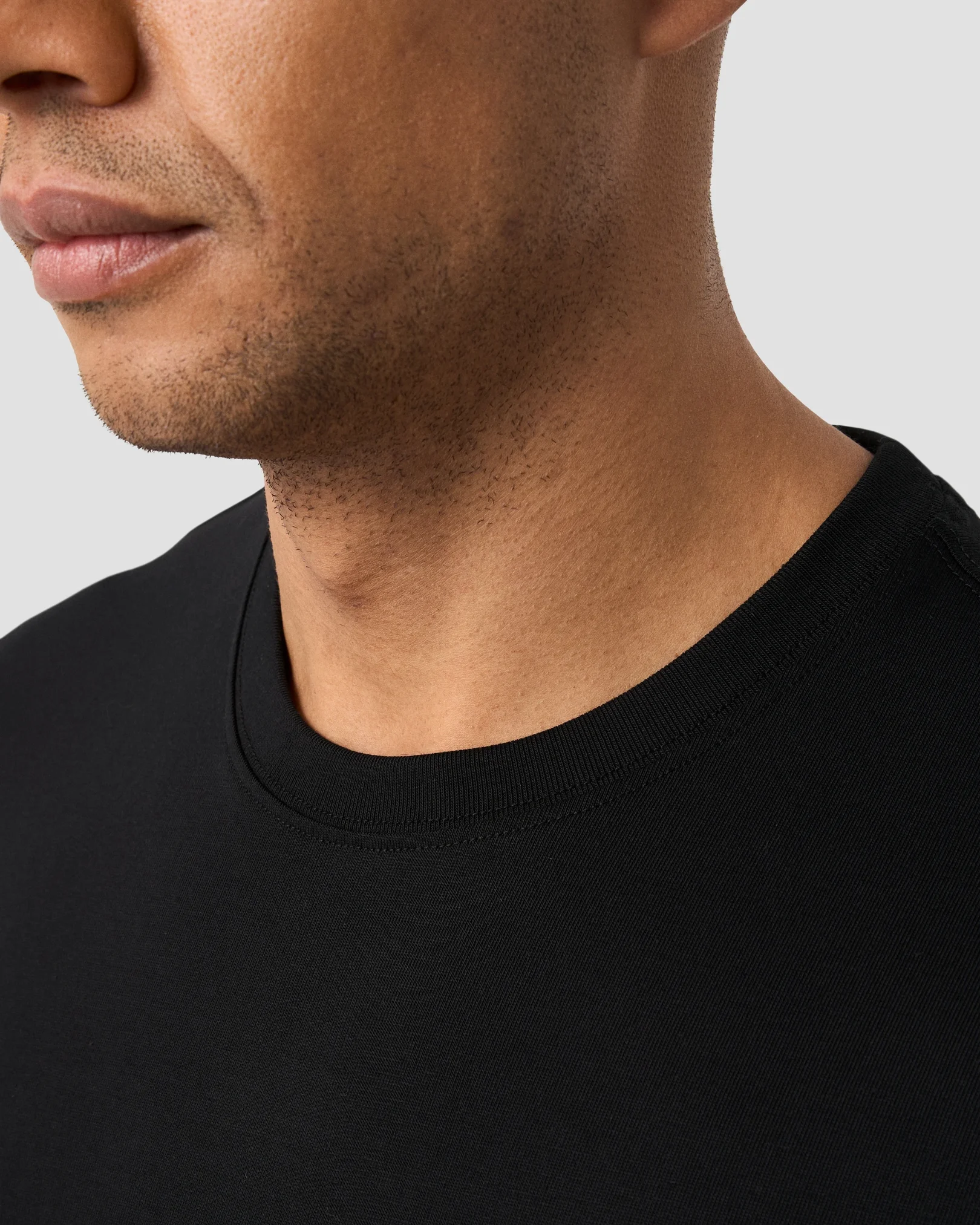 Eton - black cotton t shirt