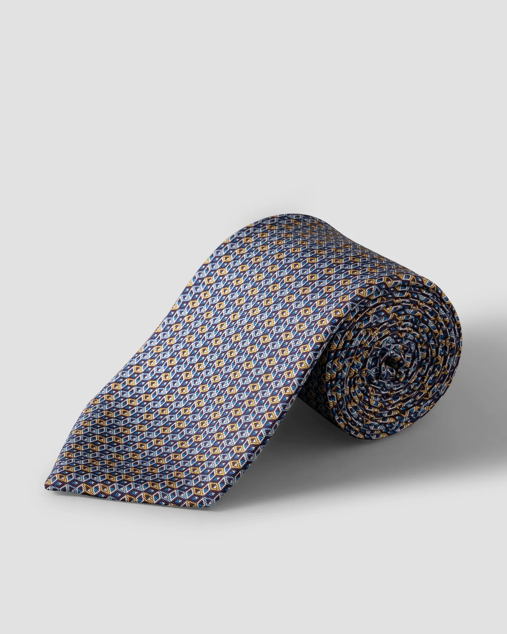 Eton - Geometrical Print Silk Tie