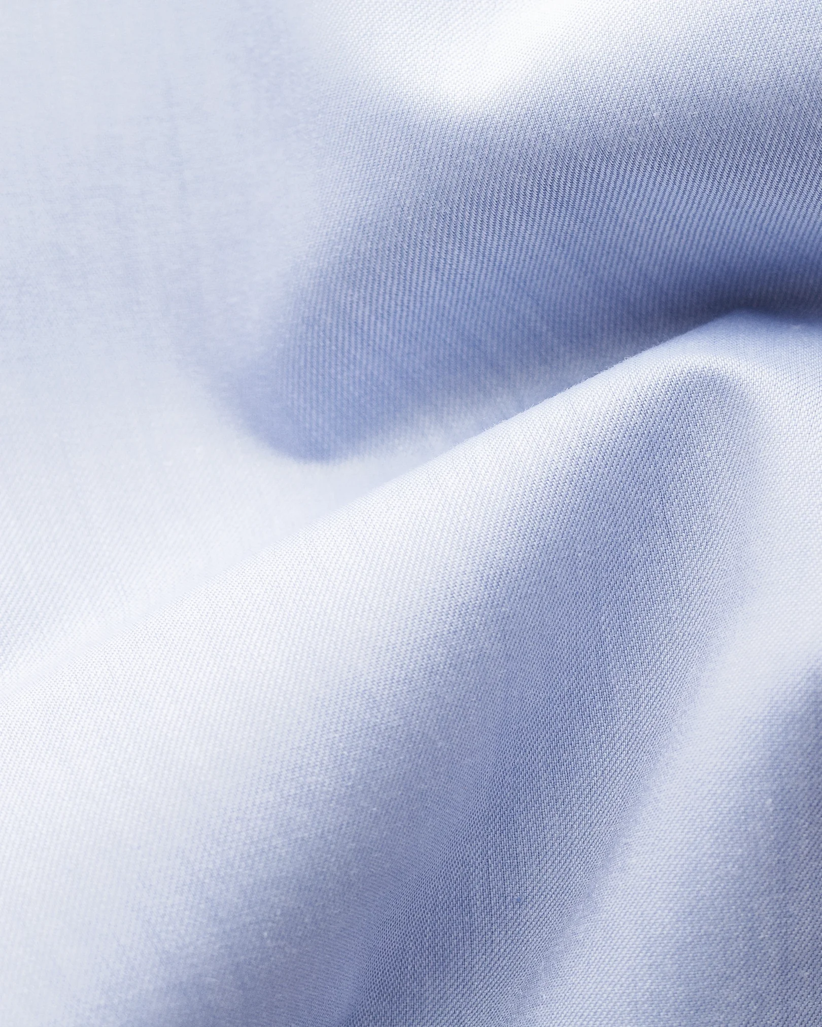 Eton - blue twill stretch shirt contrasting details