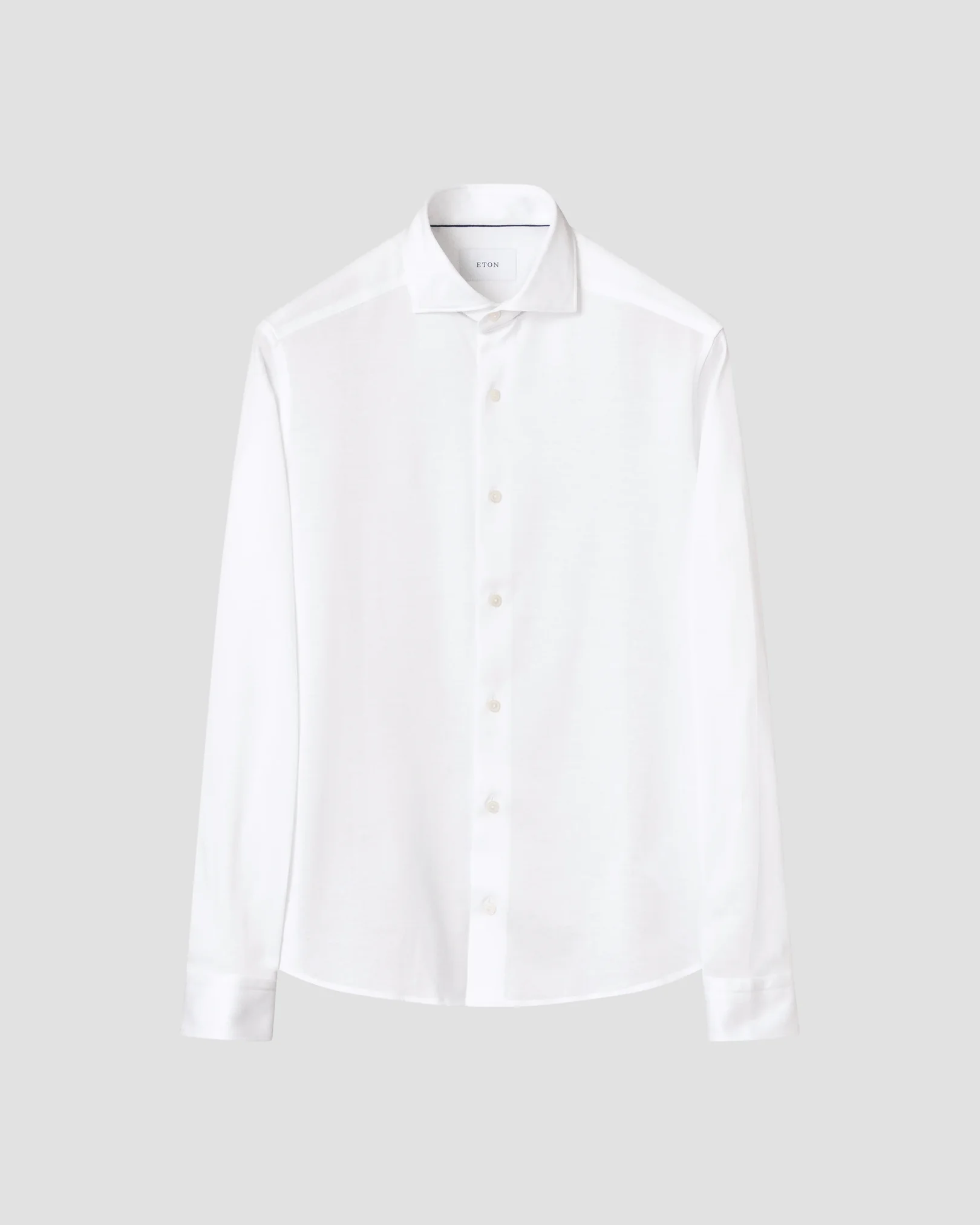 Eton - white filo di scozia jersey shirt
