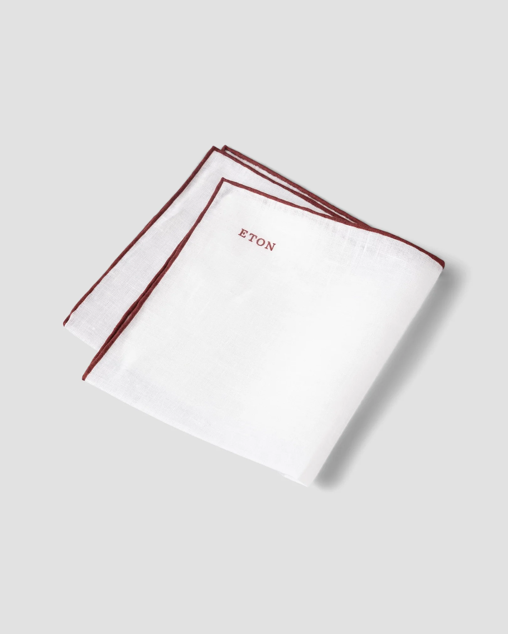Eton - red linen pocket square