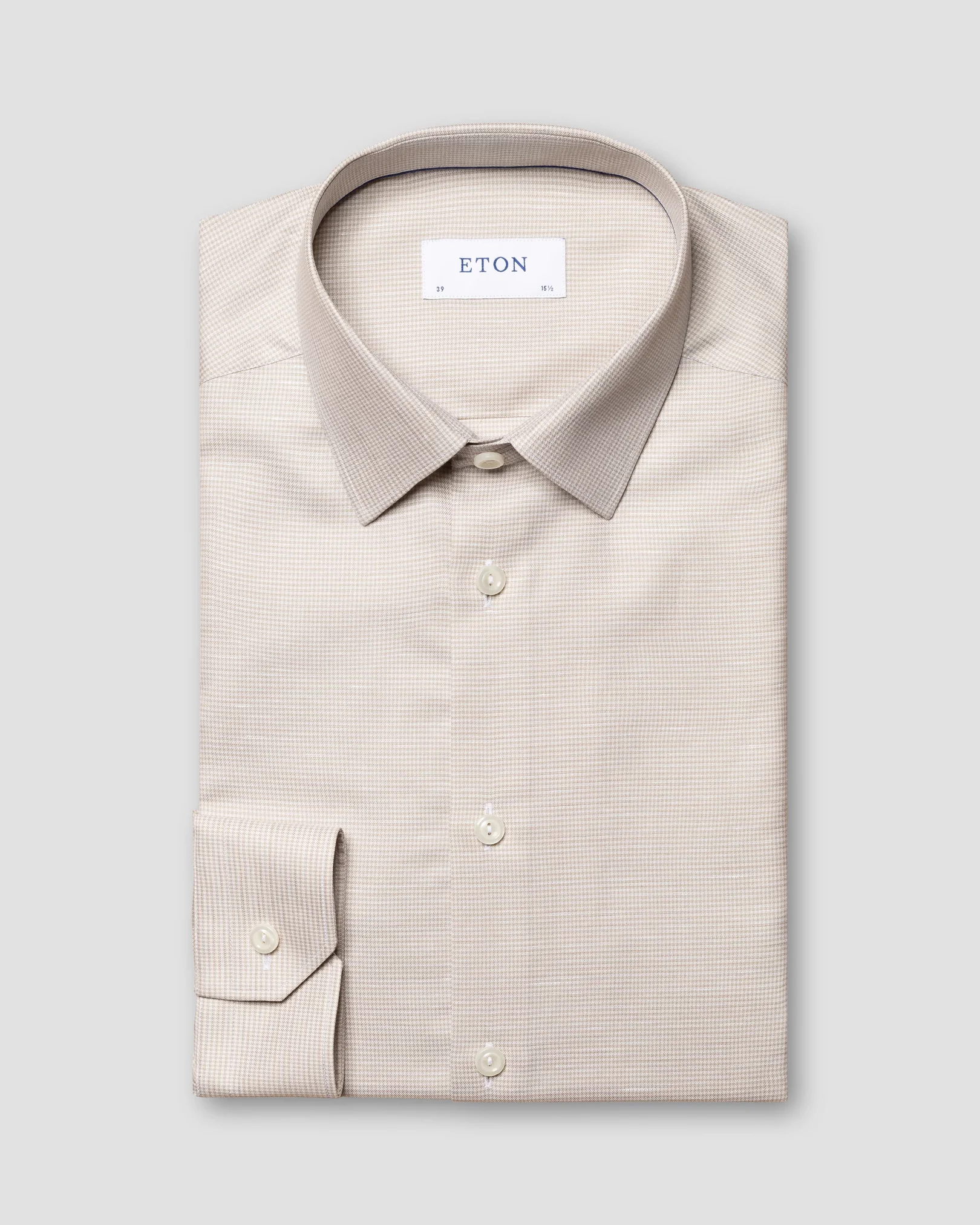 Eton - light green wrinkle free cotton linen