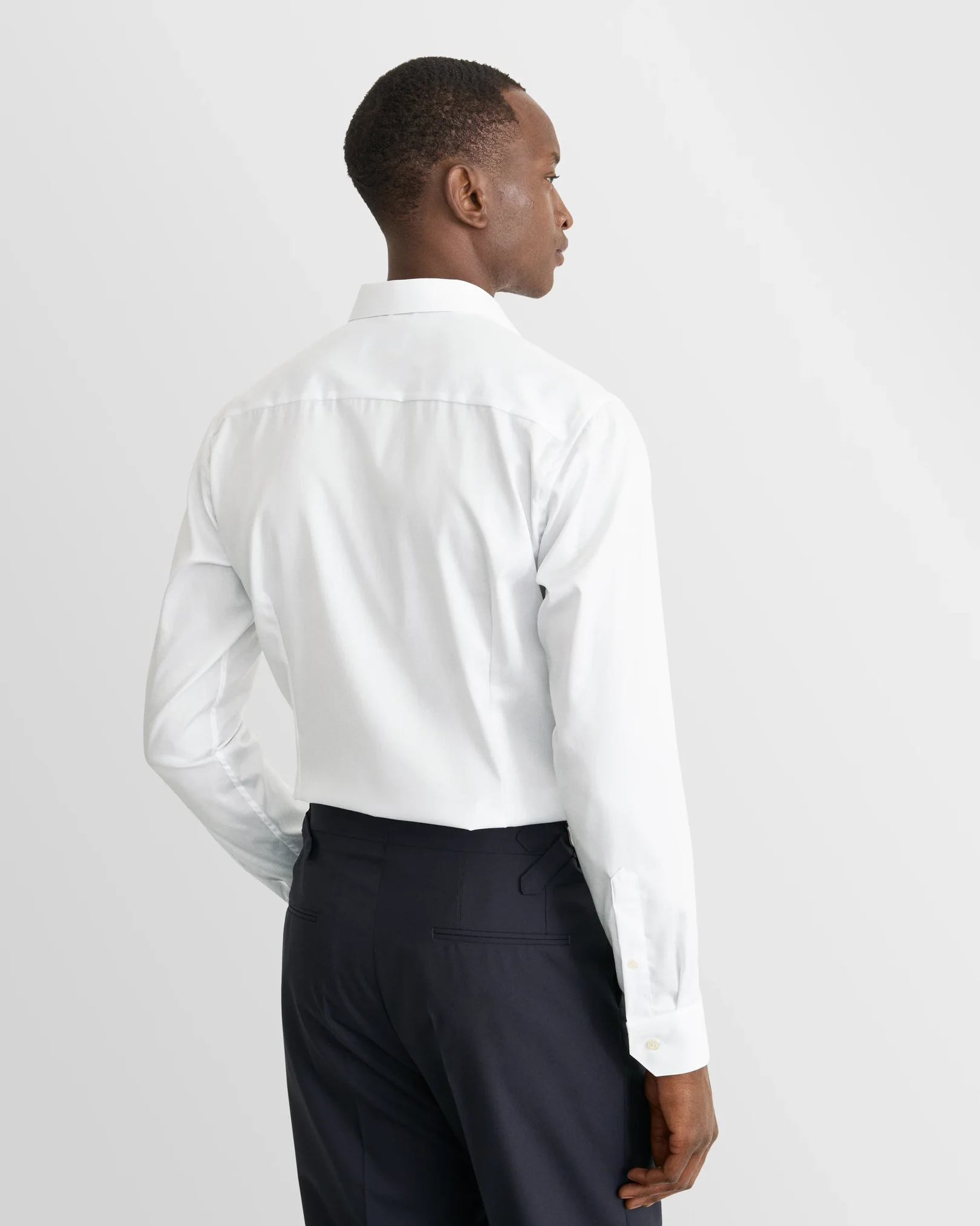 Eton - white solid twill shirt