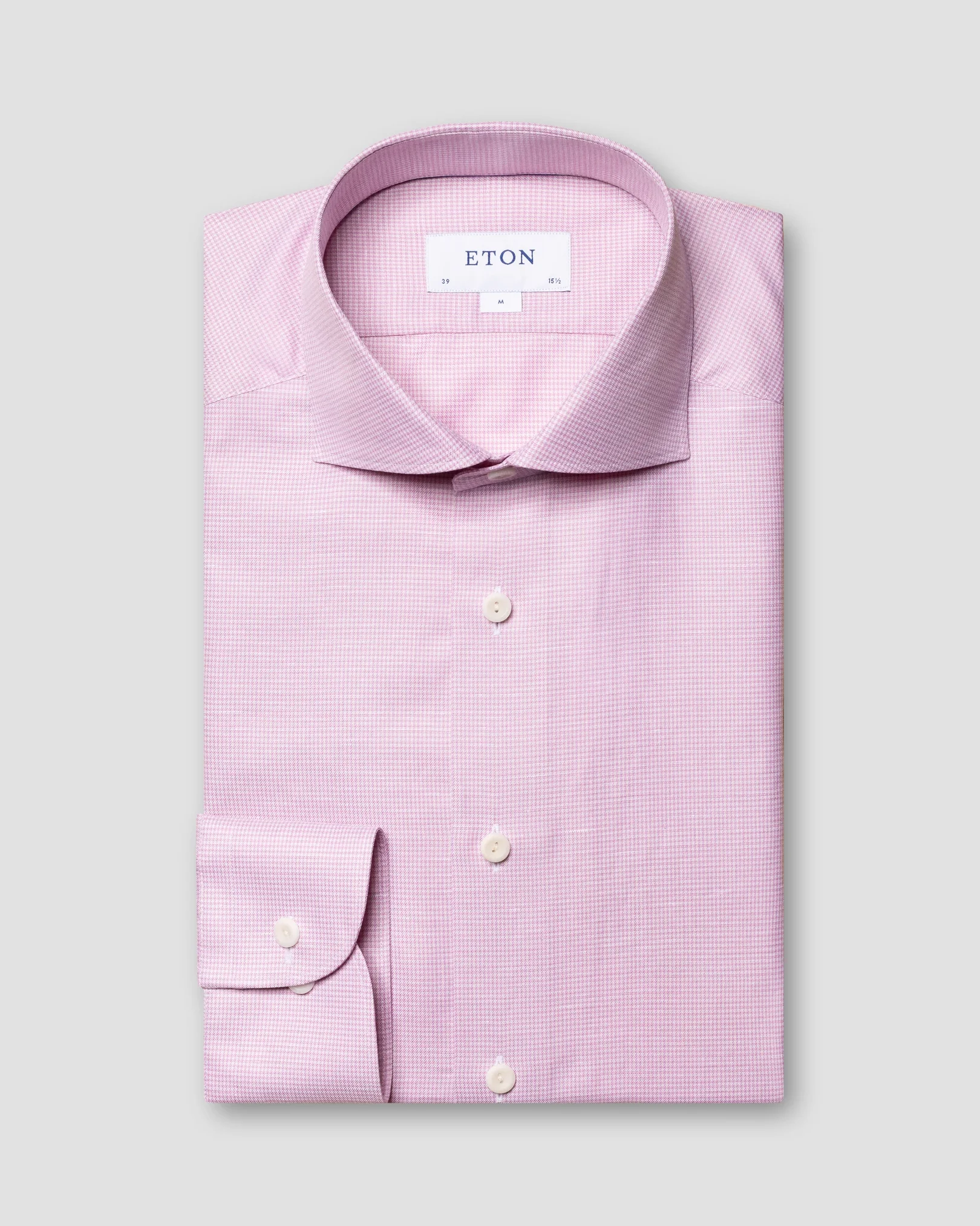 Eton - pink wrinkle free cotton linen