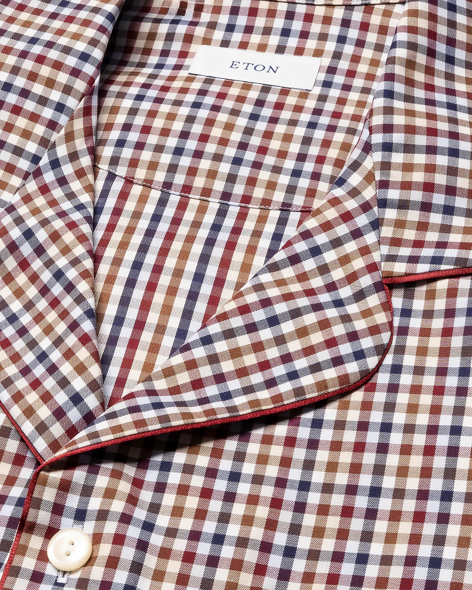 Eton - checked pyjamas red checked pyjamas