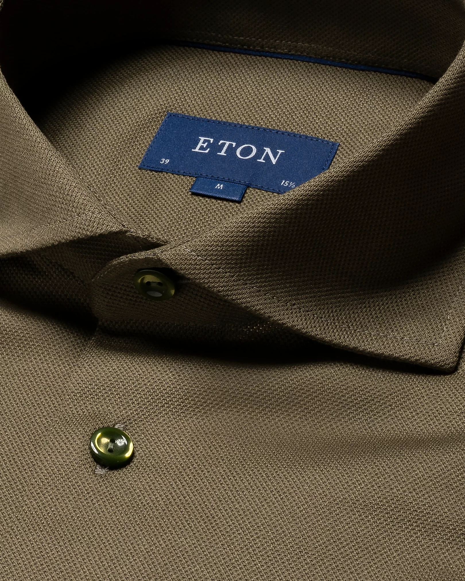 Green Filo di Scozia Piqué Shirt - Eton