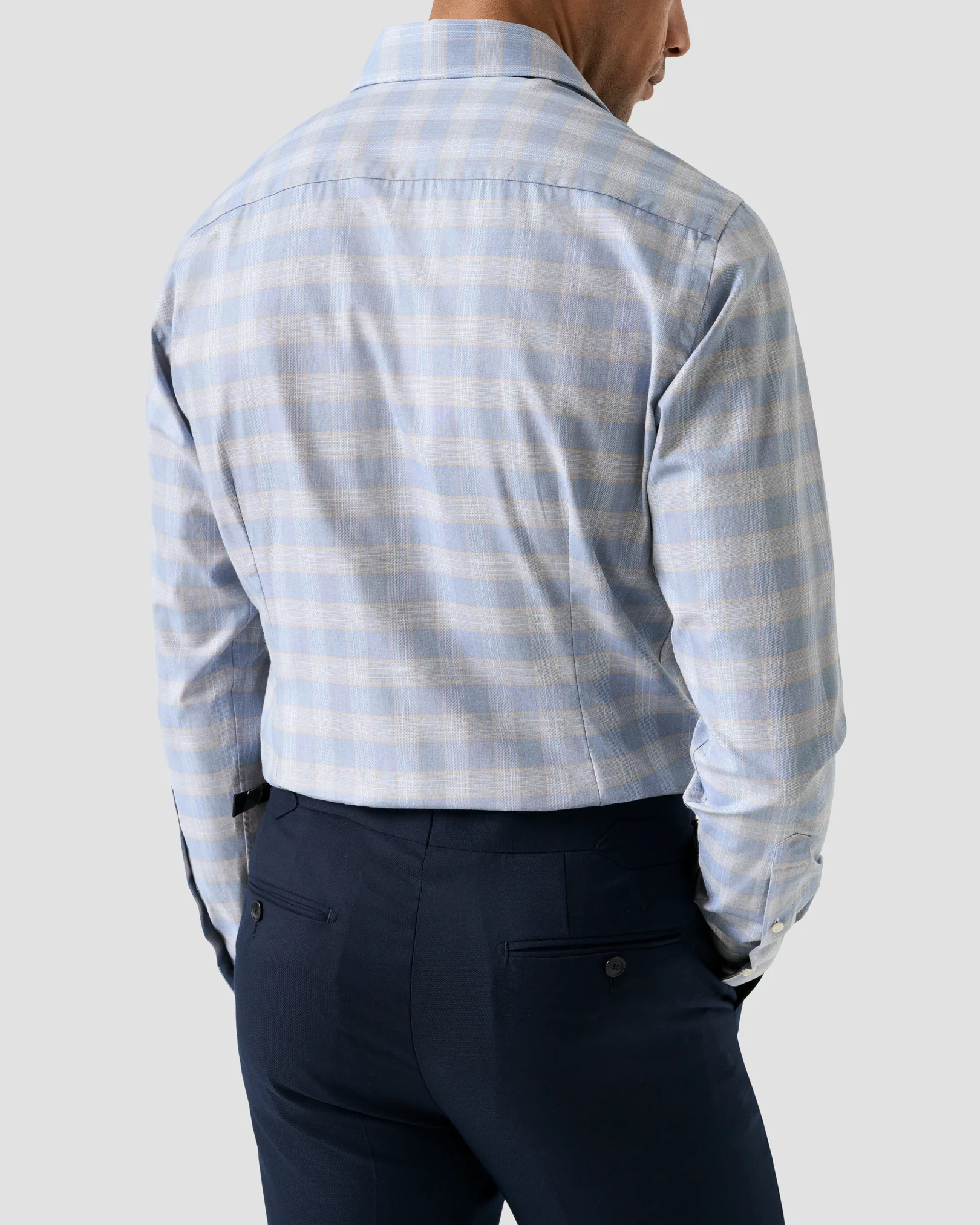 Eton - check twill shirt