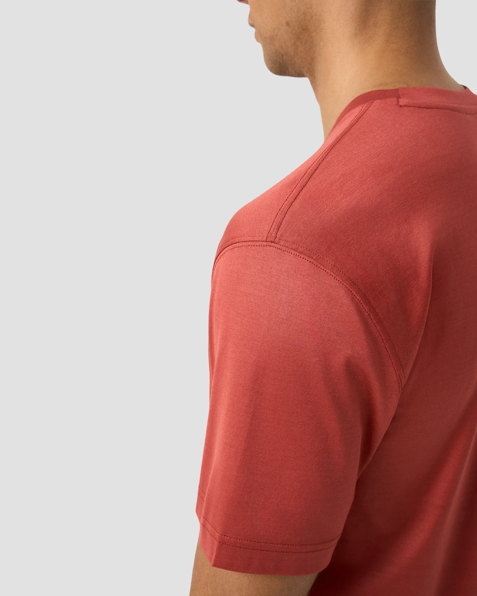 Eton - filo di scozia t shirt red filo di scozia t shirt