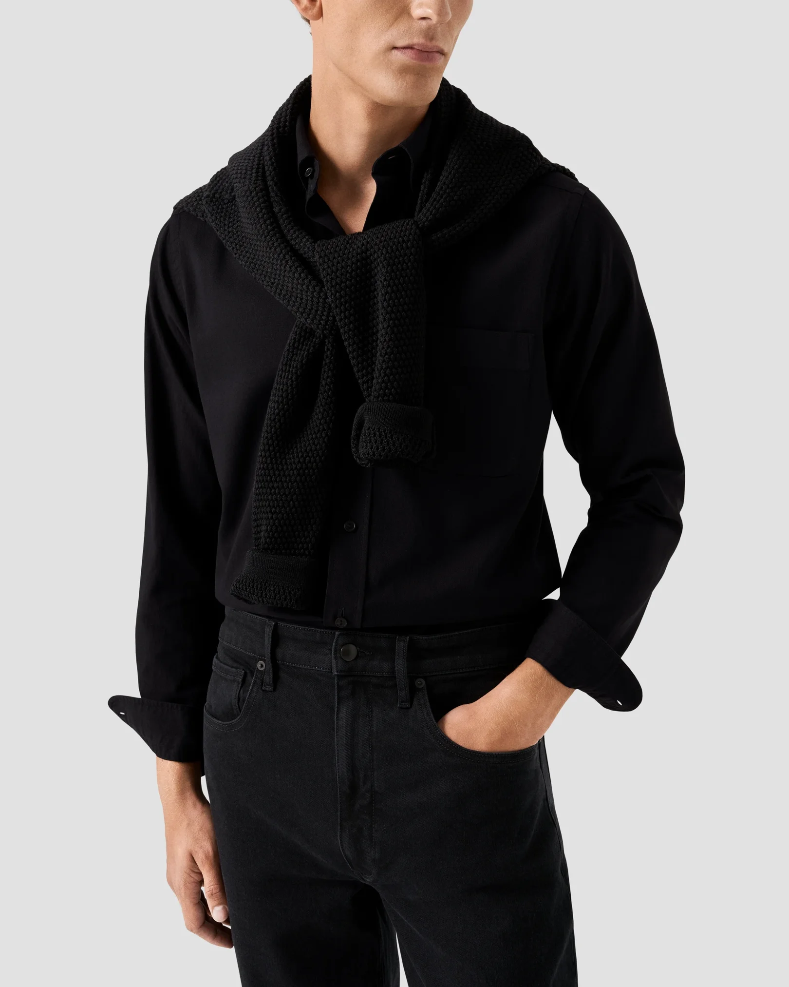 Eton - Black Denim Shirt