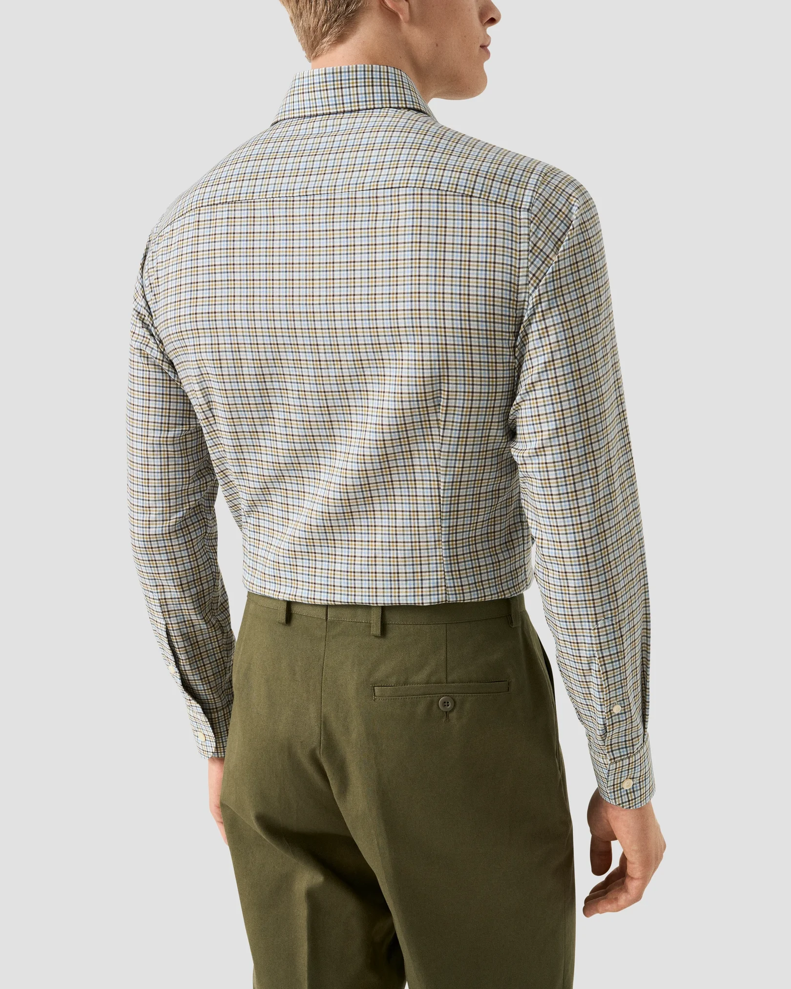 Eton - check signature flannel shirt