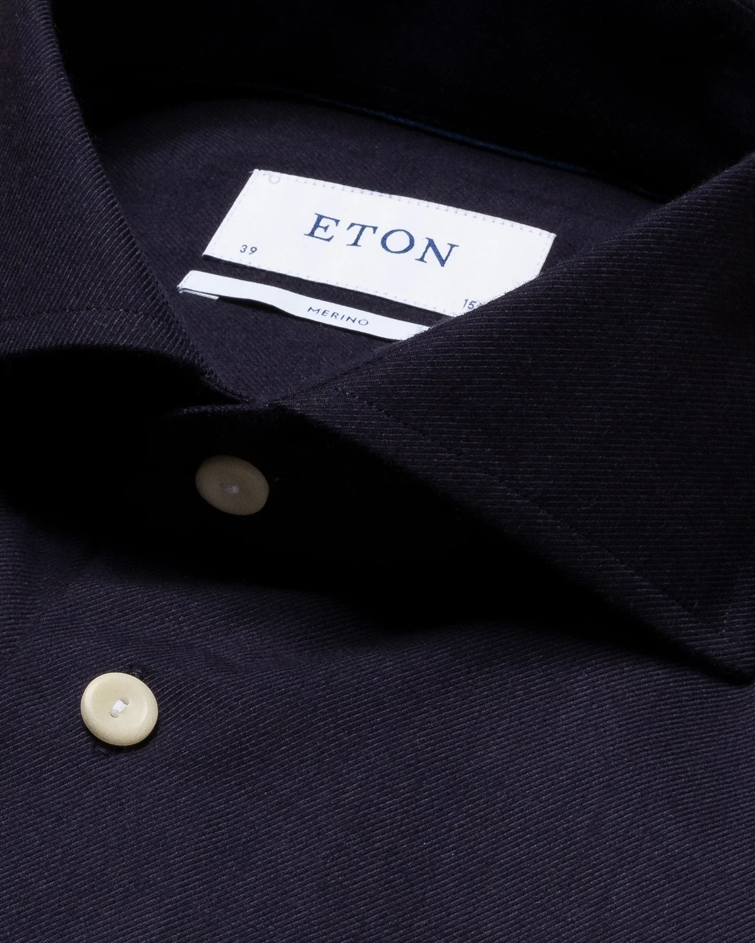 Eton - purple brushed merino wool shirt