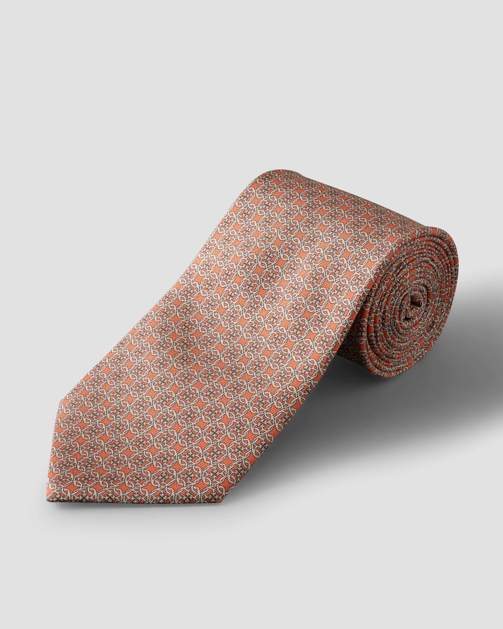 Eton - Geometric Print Silk Tie