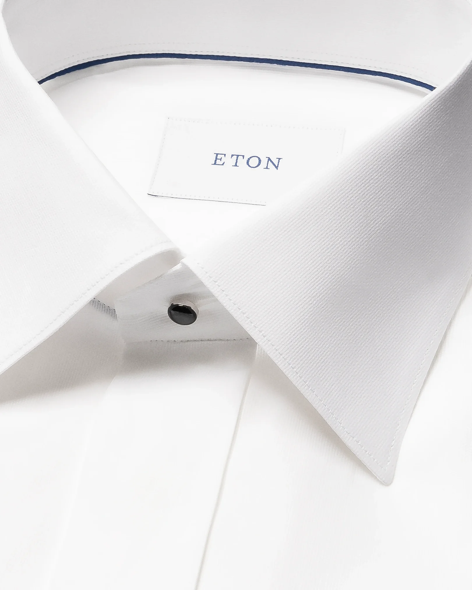 Eton - white semi solid evening shirt