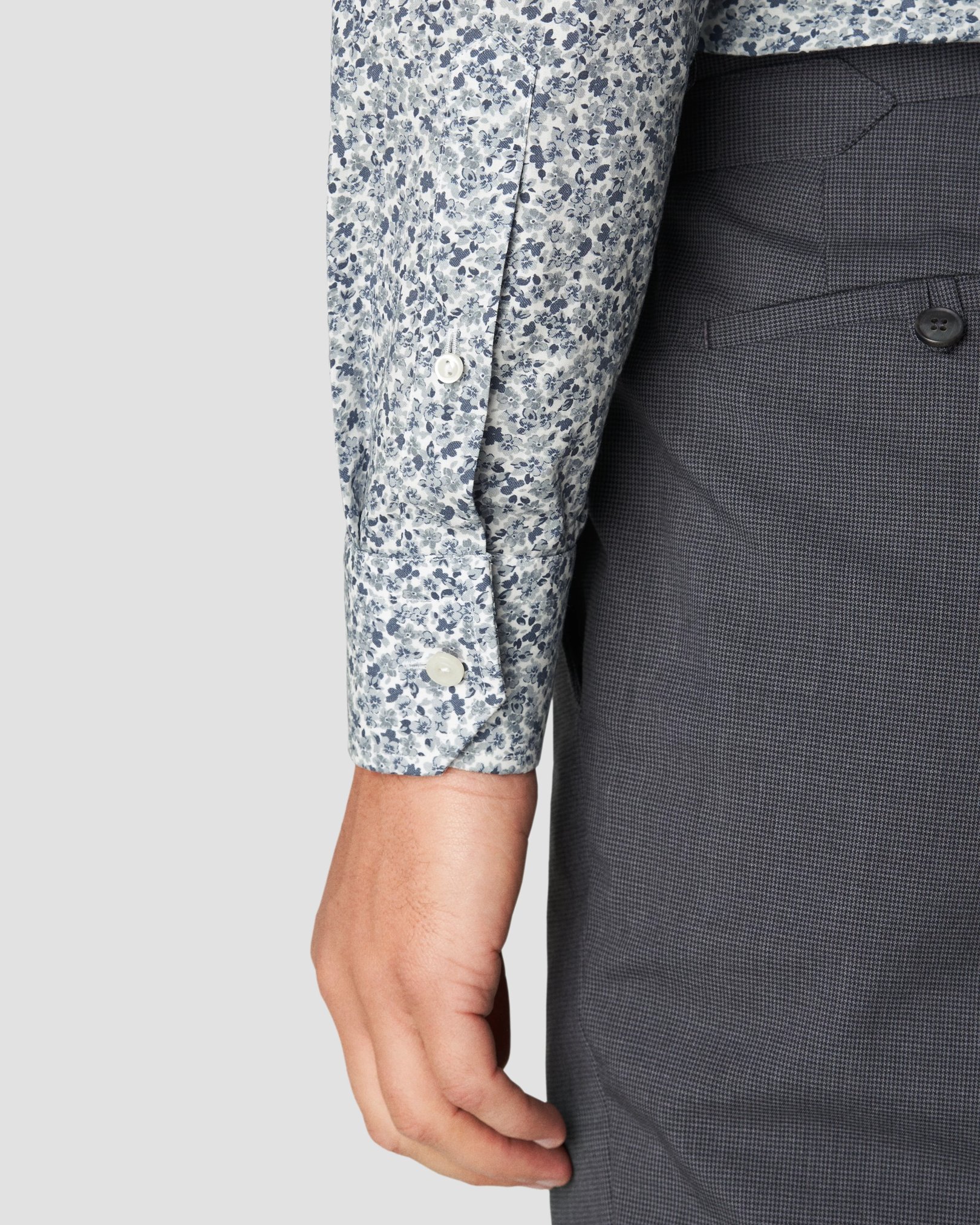 Eton - mid grey poplin
