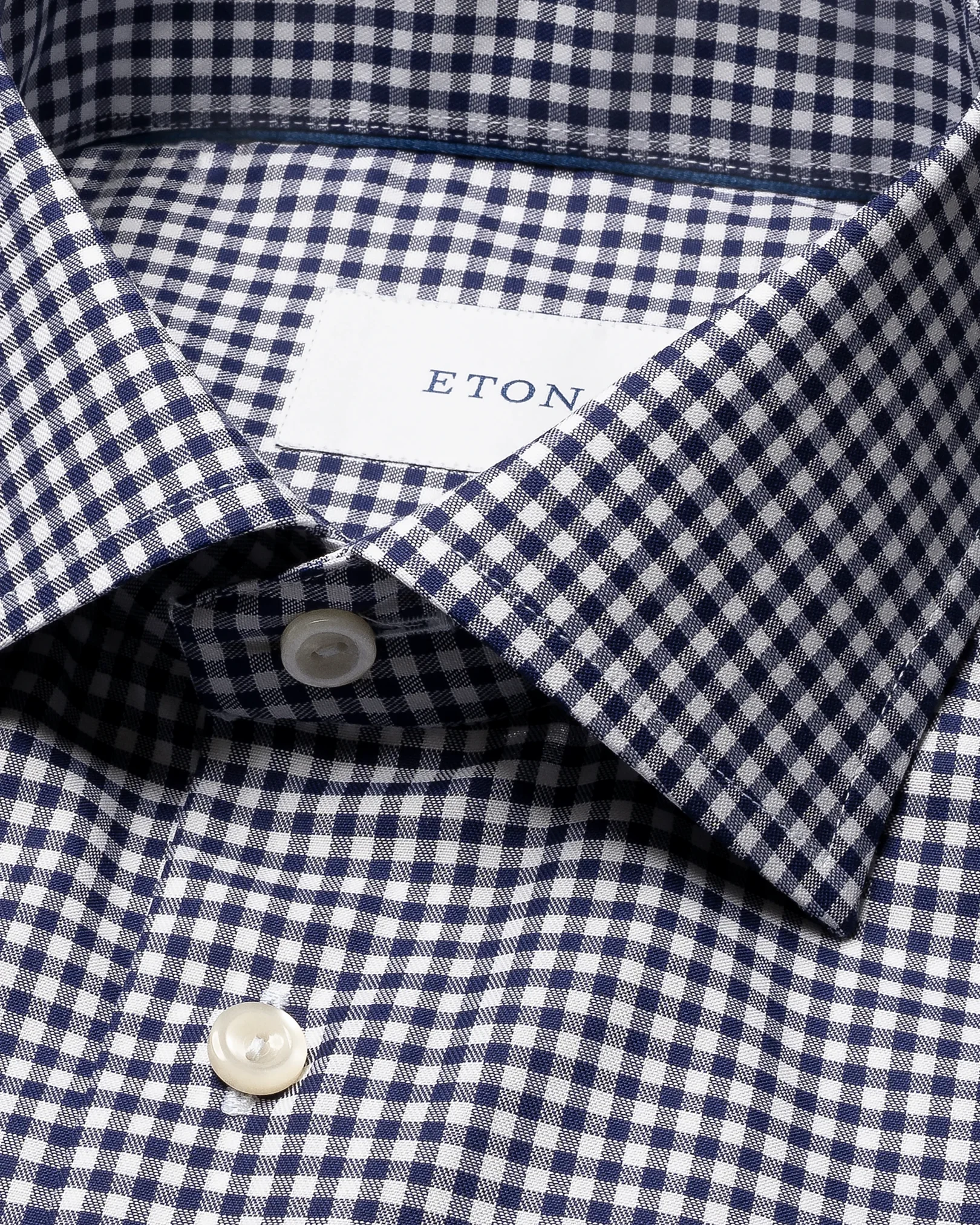 Eton - gingham check shirt