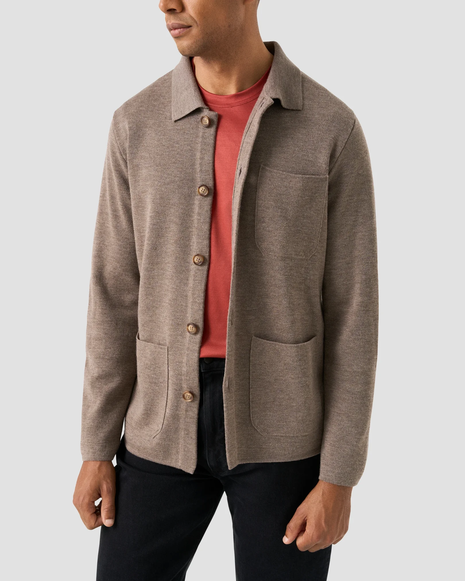 Eton - filo di scozia t shirt red filo di scozia t shirt