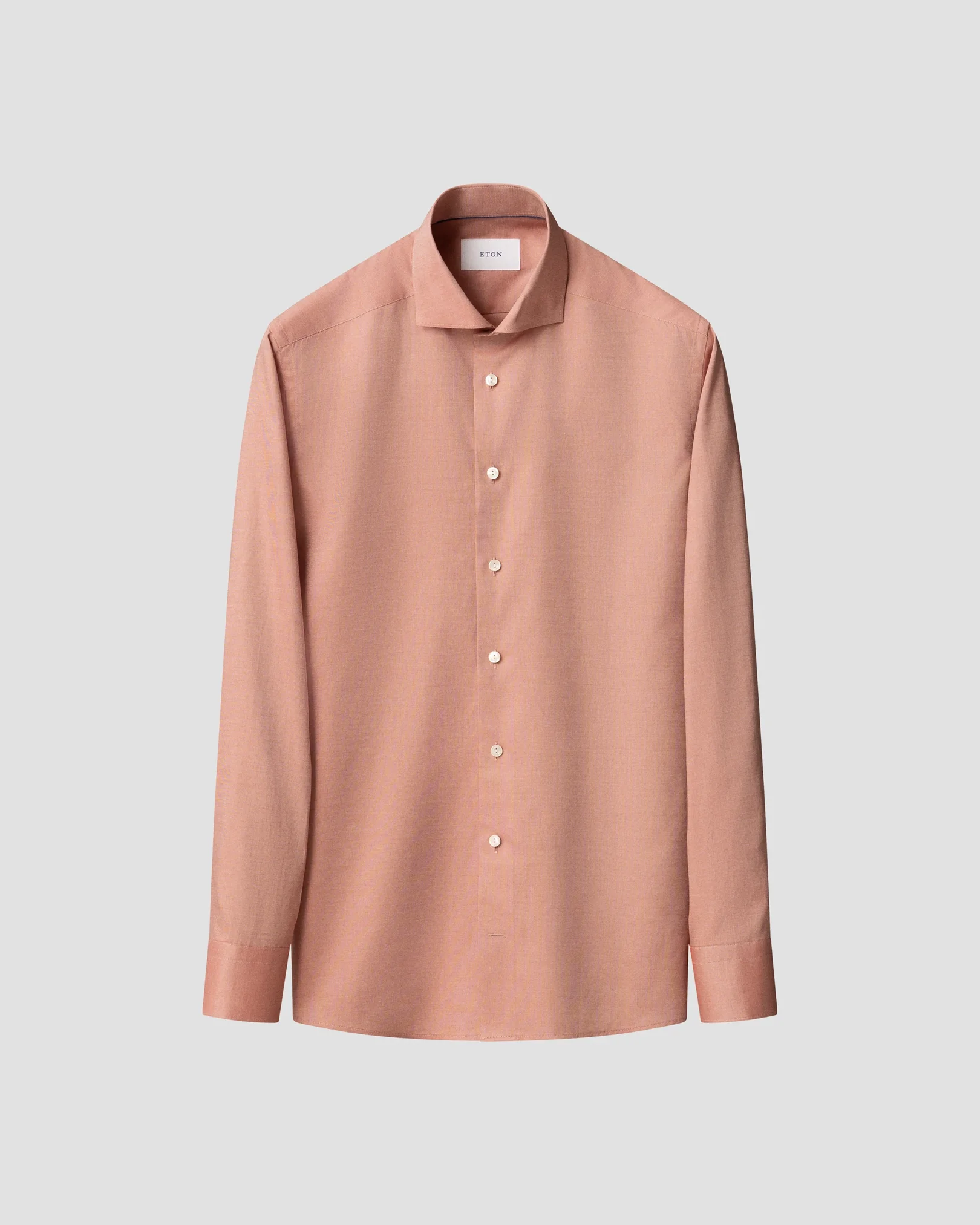 Eton - orange solid signature oxford shirt