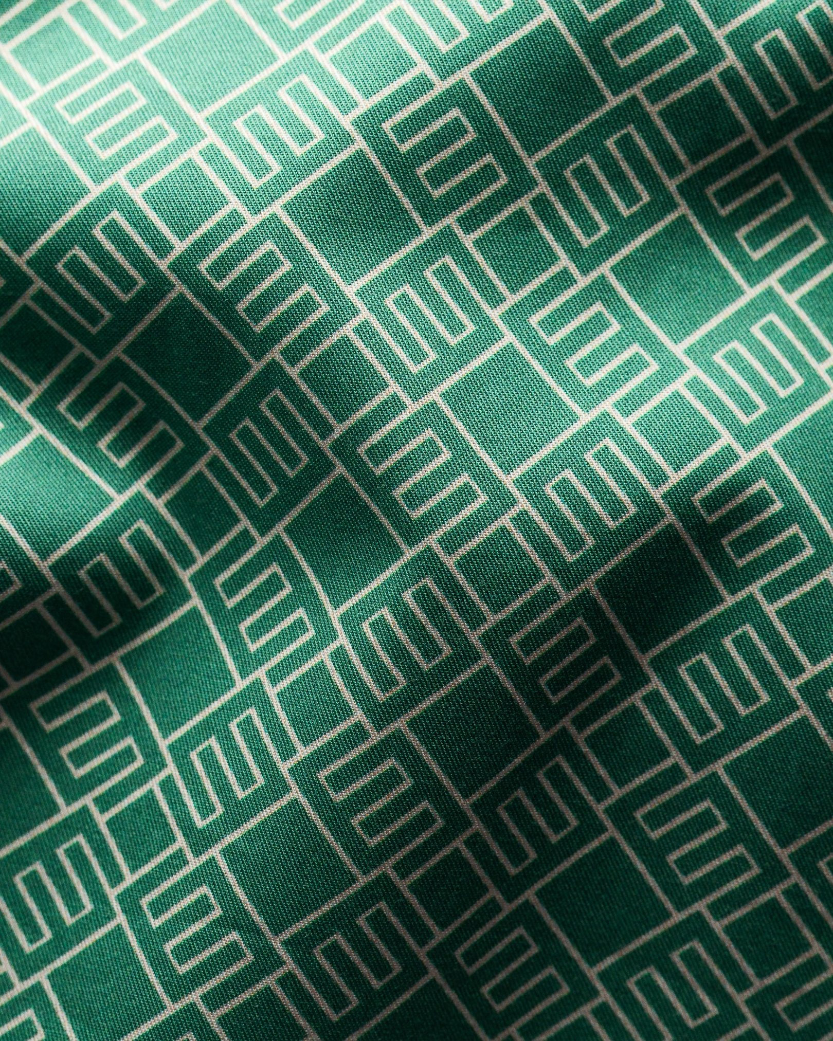 Eton - jade green double e logo shirt