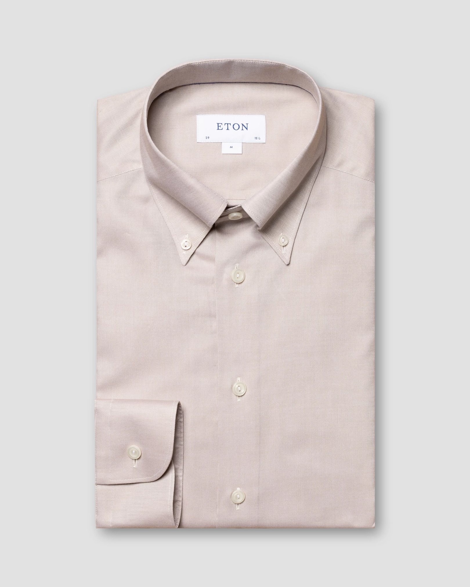 Eton - beige wrinkle free oxford